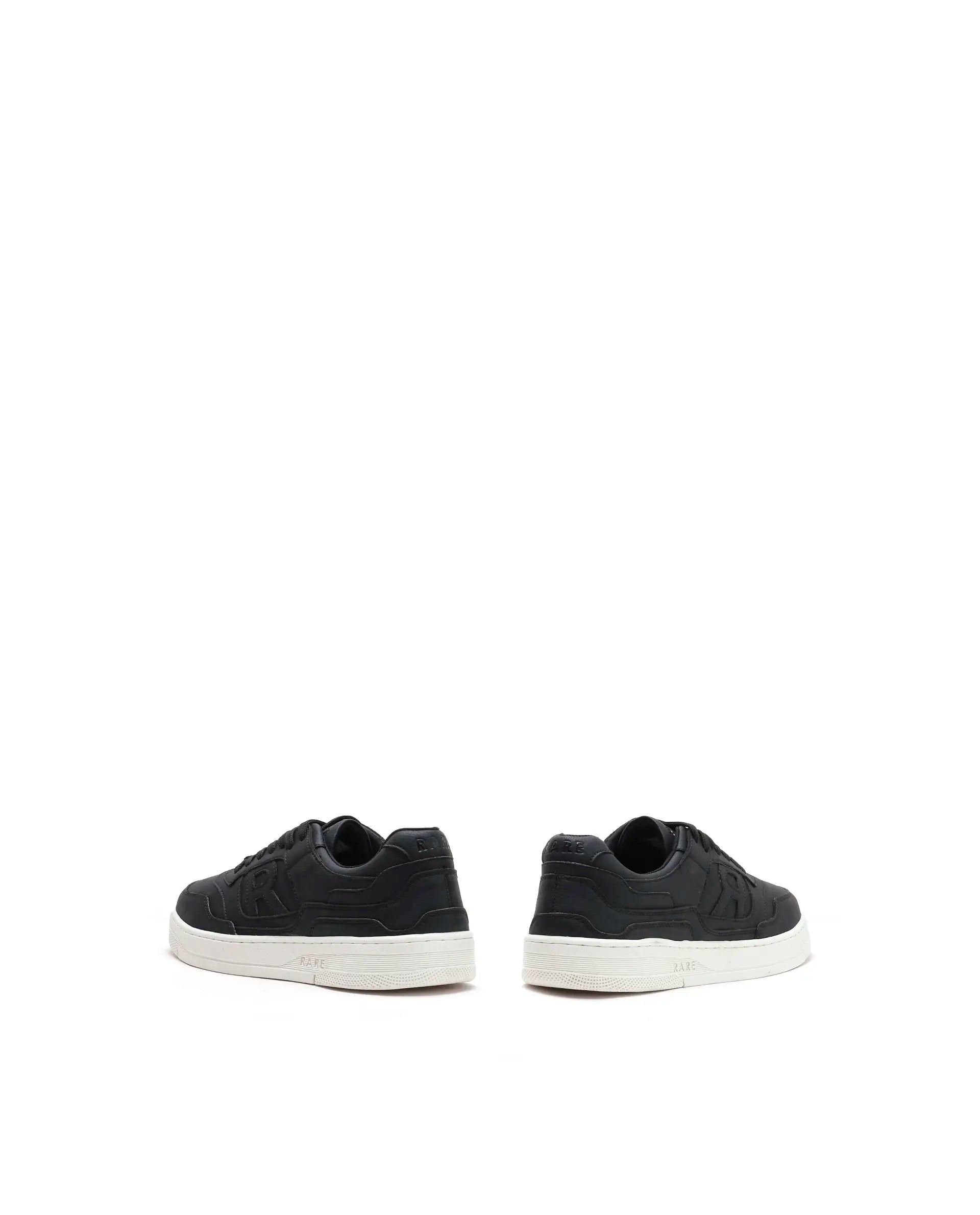Rarez Men's Gabrix Black Regular Micro Fiber Sneaker