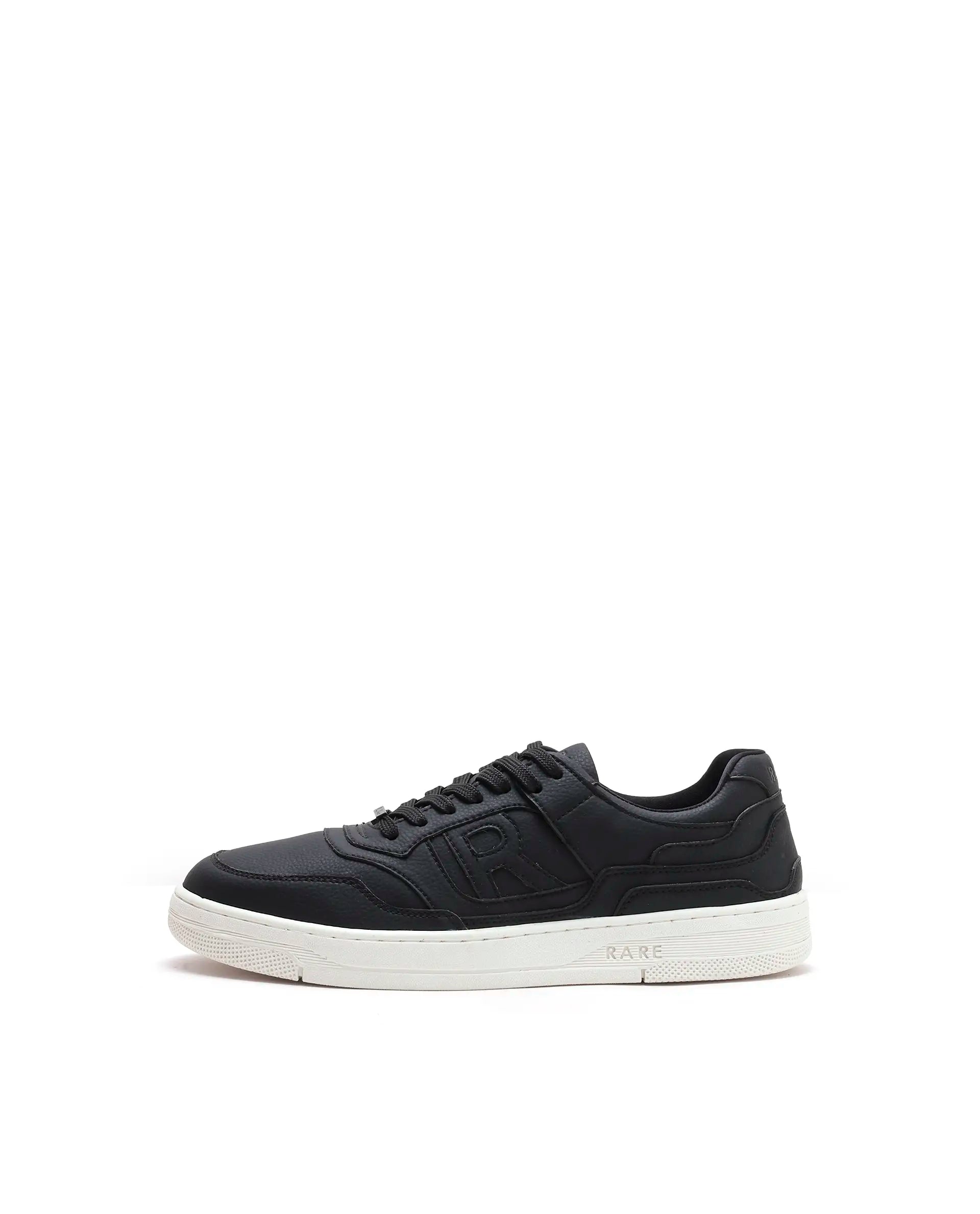 Rarez Men's Gabrix Black Regular Micro Fiber Sneaker