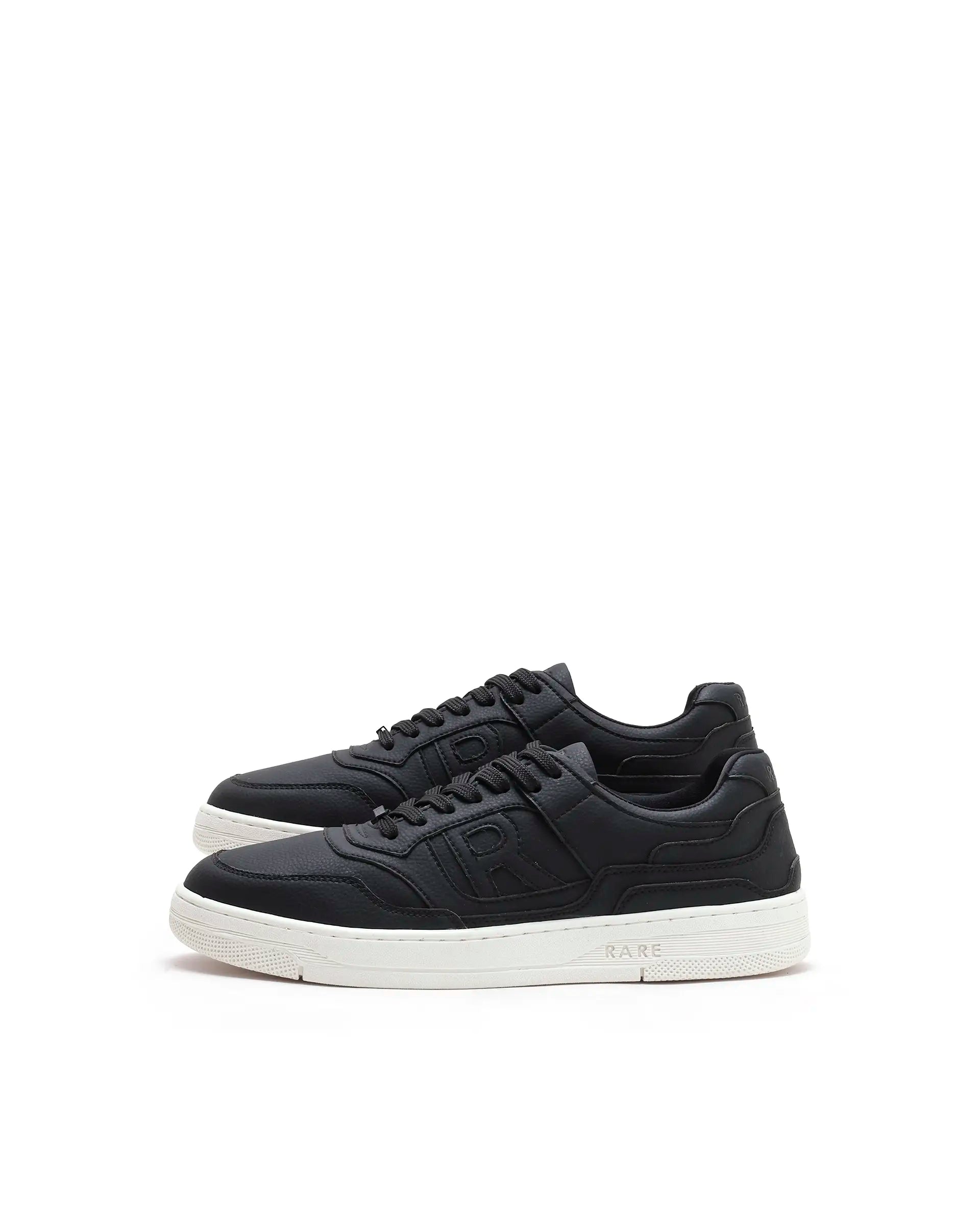 Rarez Men's Gabrix Black Regular Micro Fiber Sneaker