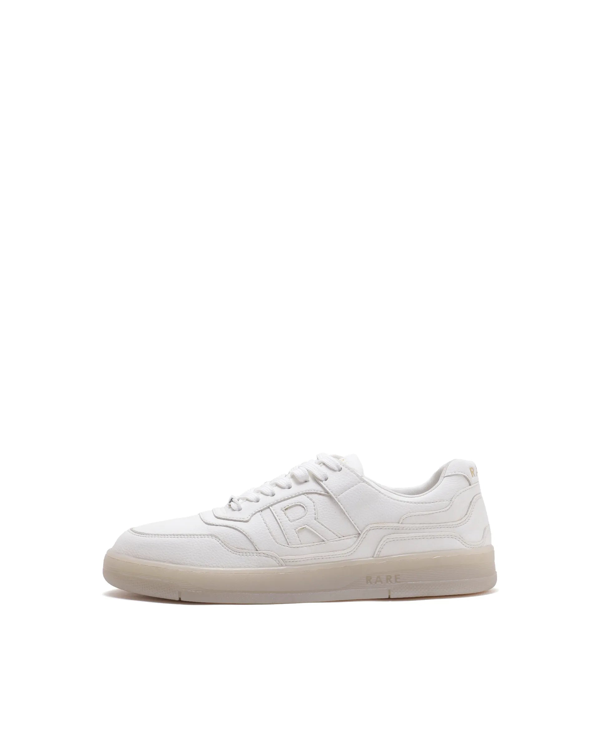 Rarez Men's Gabrix White Regular Micro Fiber Sneaker
