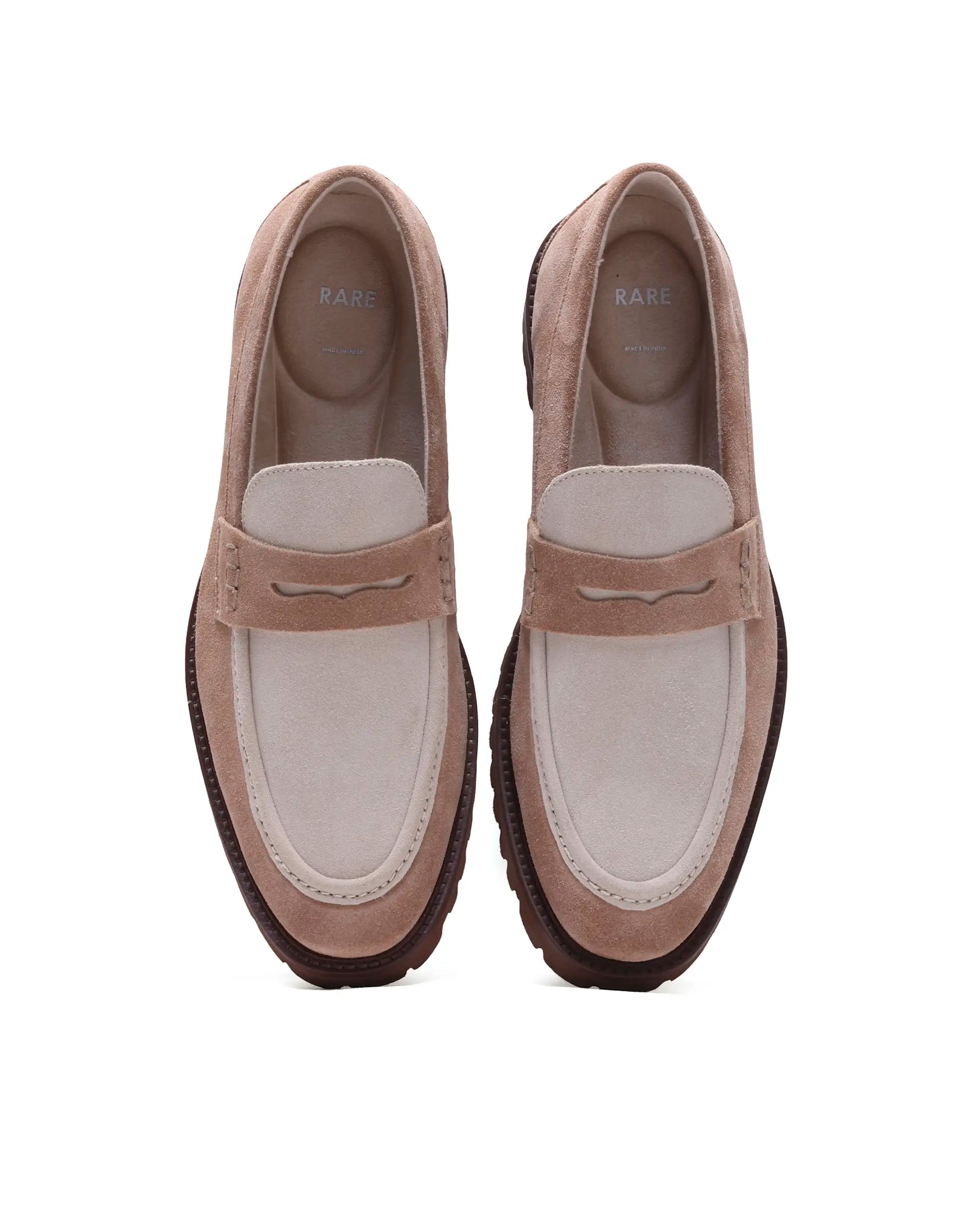 Rare Rabbit Men's Garfield Tan Leather Mocassin
