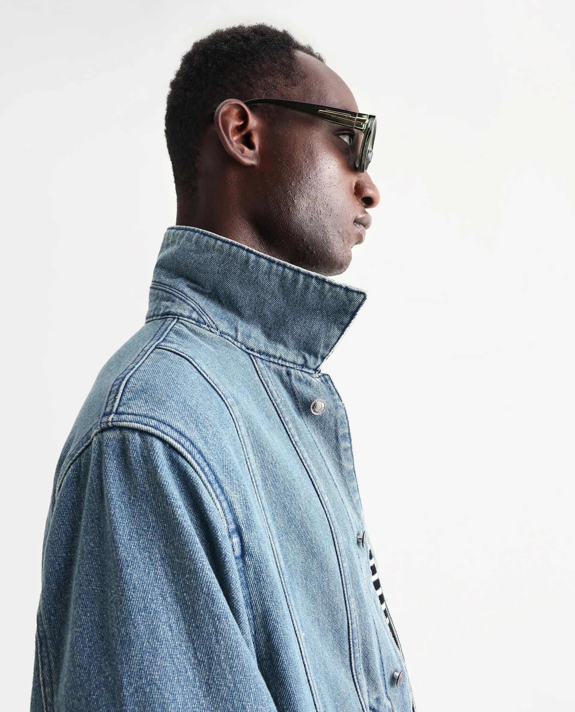 Rare Rabbit Men's Gausst Blue Cotton Plain Regular Fit Full Sleeve Spread Collar Jacket