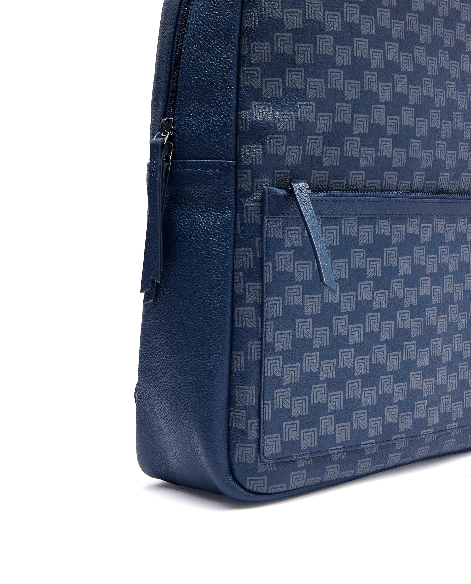 Rare Rabbit Men's Genther Blue Monogram Print Bag