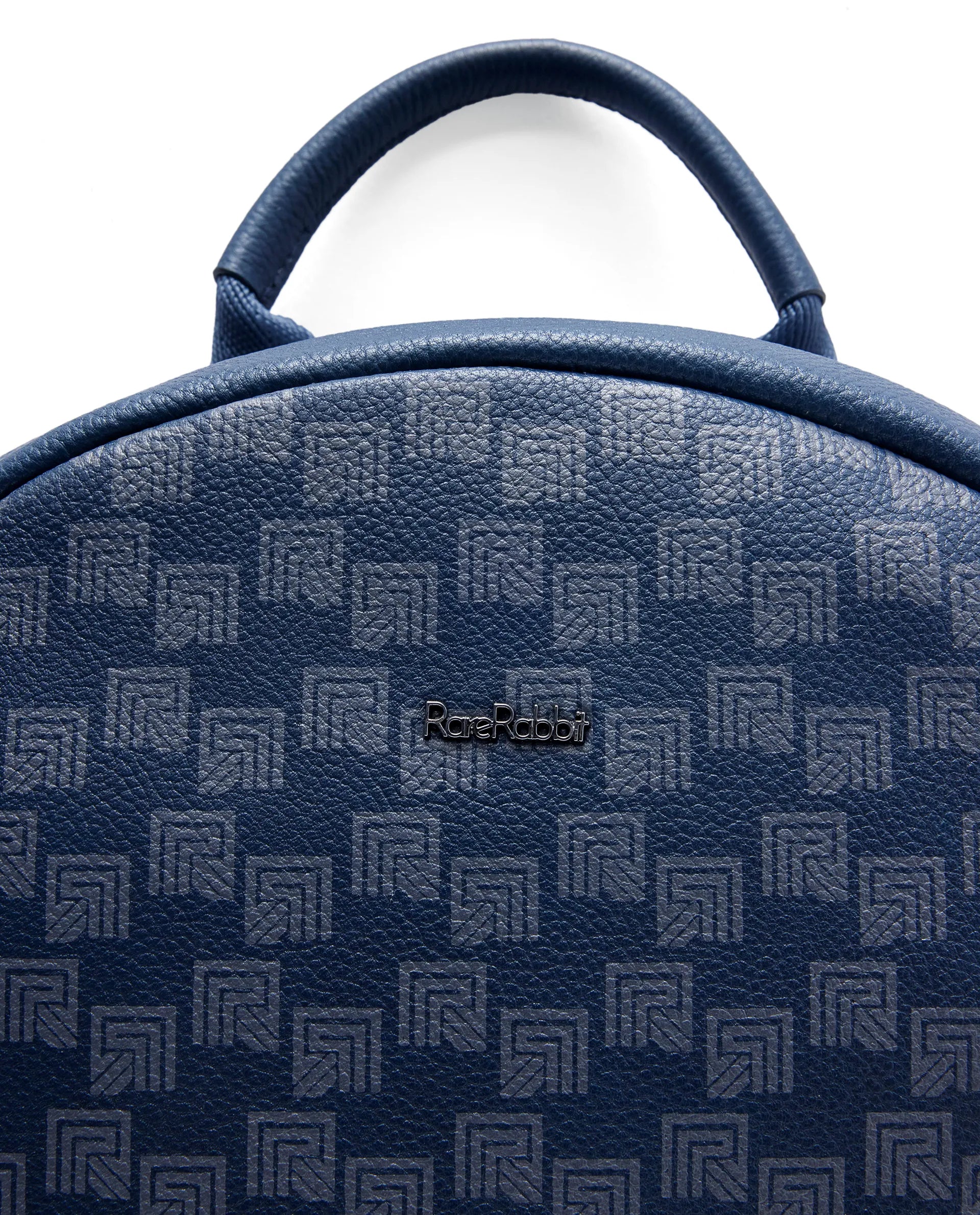 Rare Rabbit Men's Genther Blue Monogram Print Bag