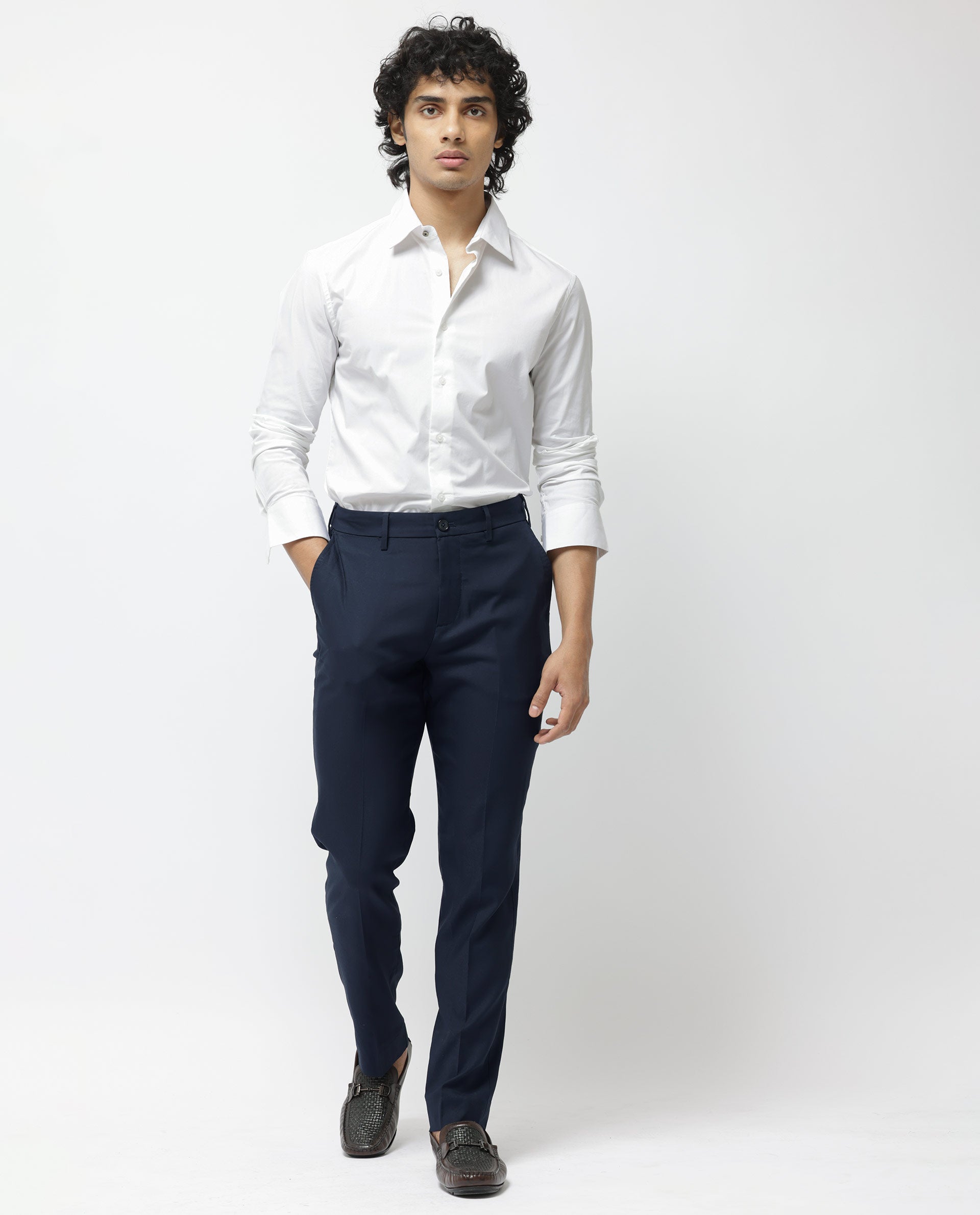 Slim Fit Prince of Wales Check Suit Trousers | M&S Collection | M&S