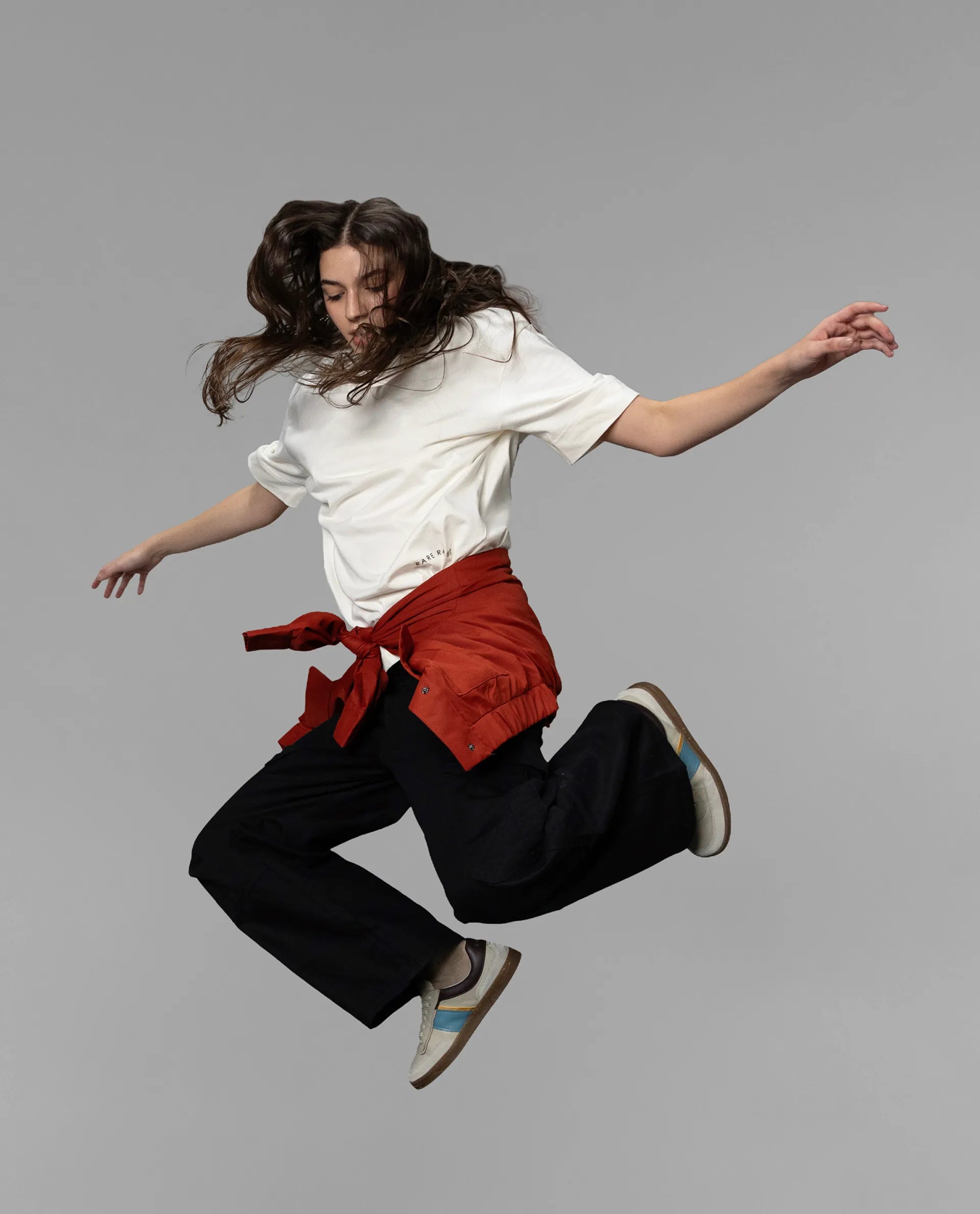 Rareism Women Itsiz-SC Black Wide Ankle Length Broad Stripes Cargo Trouser