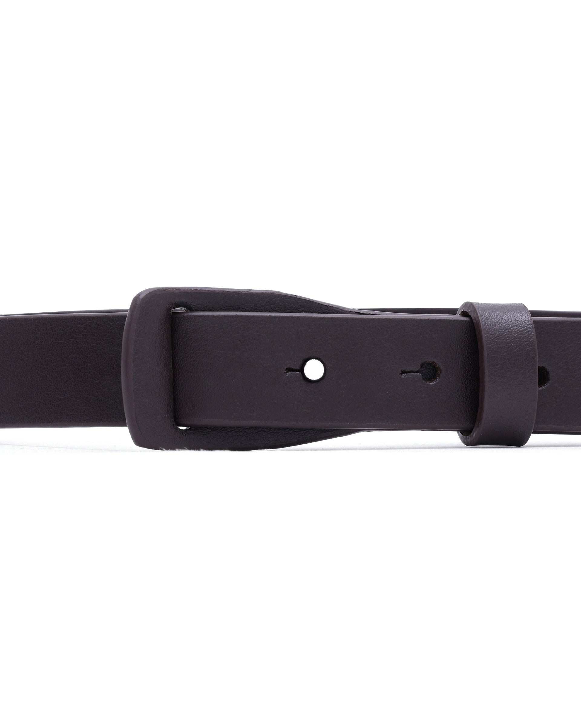 Rare Rabbit Men's Grenger Brown Non-Reversible Smooth Grain Belt