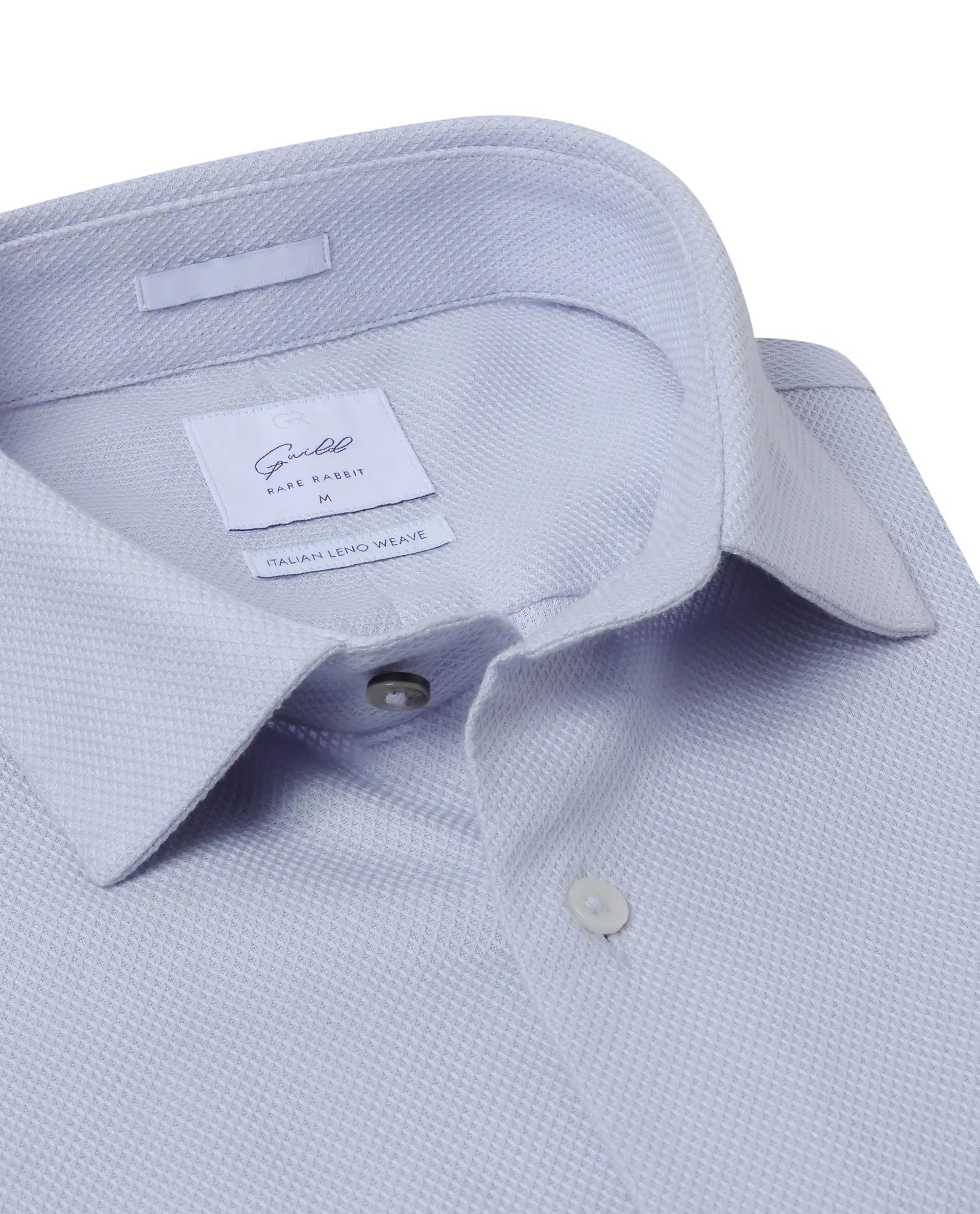 Rare Rabbit Men Astron-1 Pastel Purple Full Sleeve Regular Fit Plain Shirt