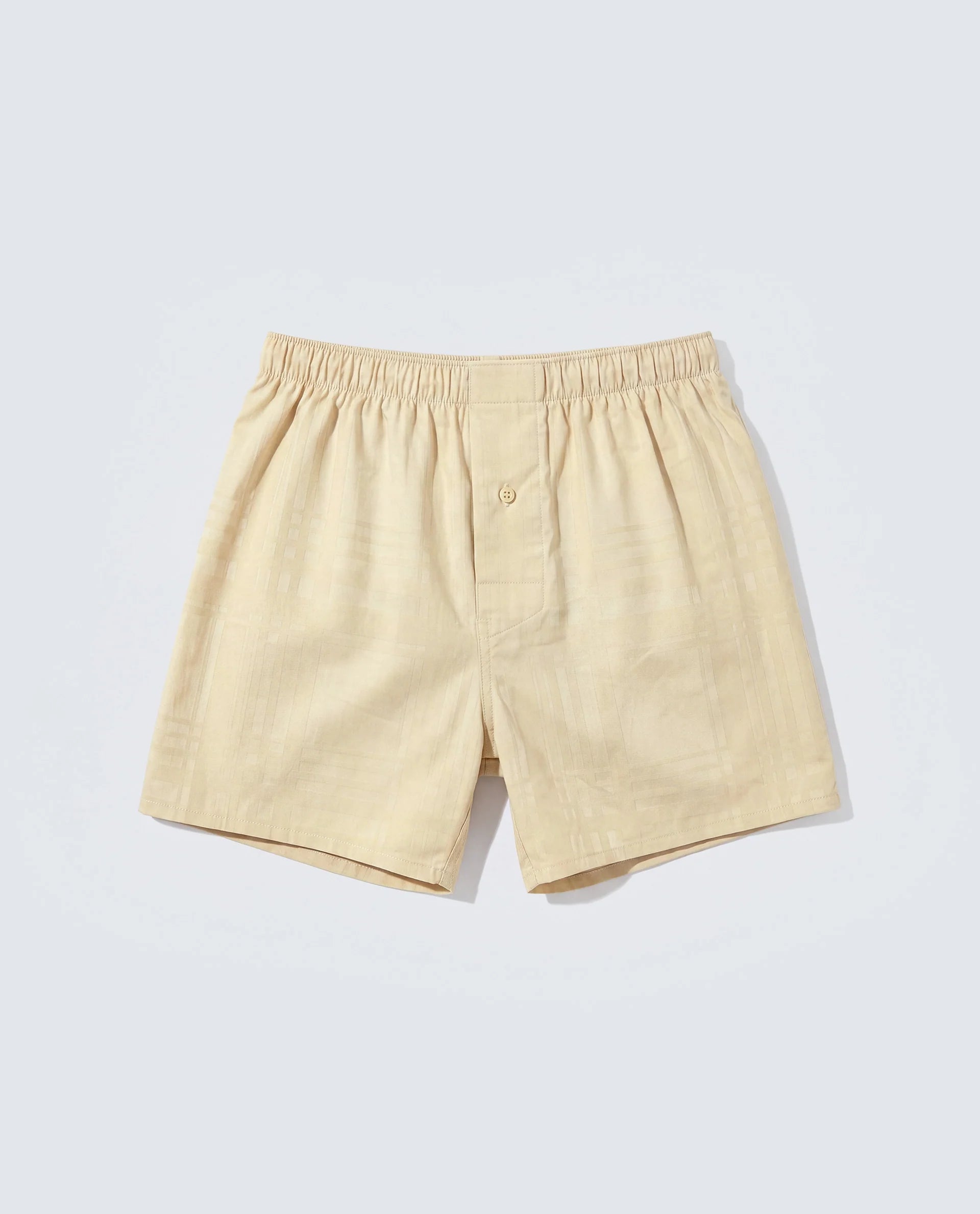 Rare Rabbit Men's Deval Beige Cotton Blend Fabric Regular Fit Checks Boxer