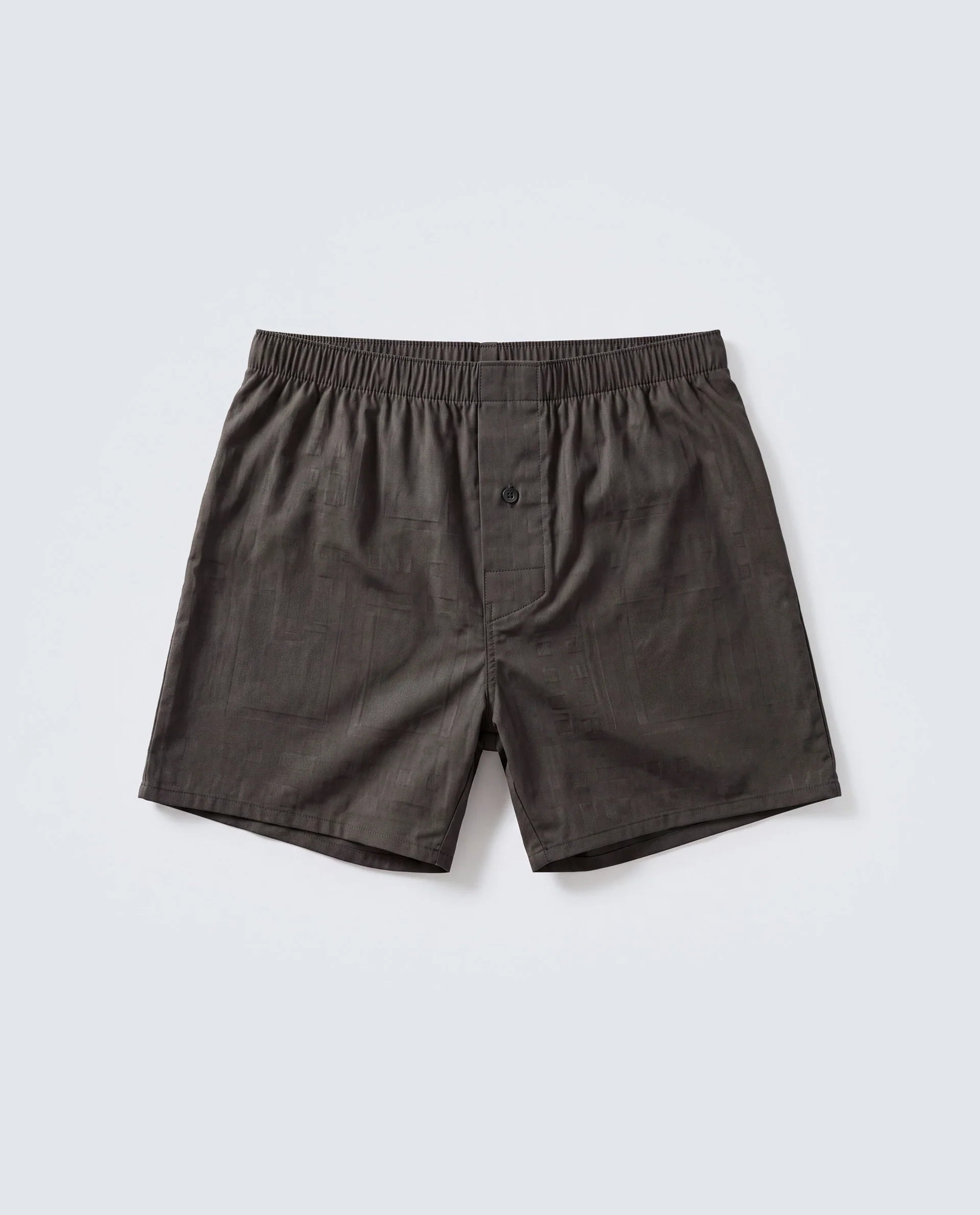 Rare Rabbit Men's Deval Brown Cotton Blend Fabric Regular Fit Checks Boxer