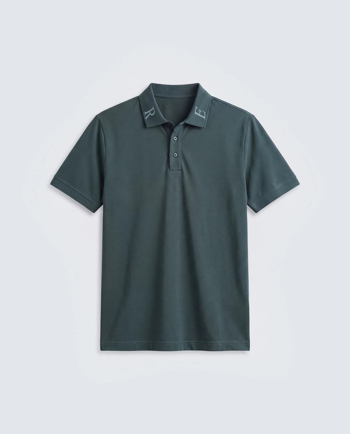 Rare Rabbit Men's Fabios Petrol Cotton Regular Fit Half Sleeves Plain Polo
