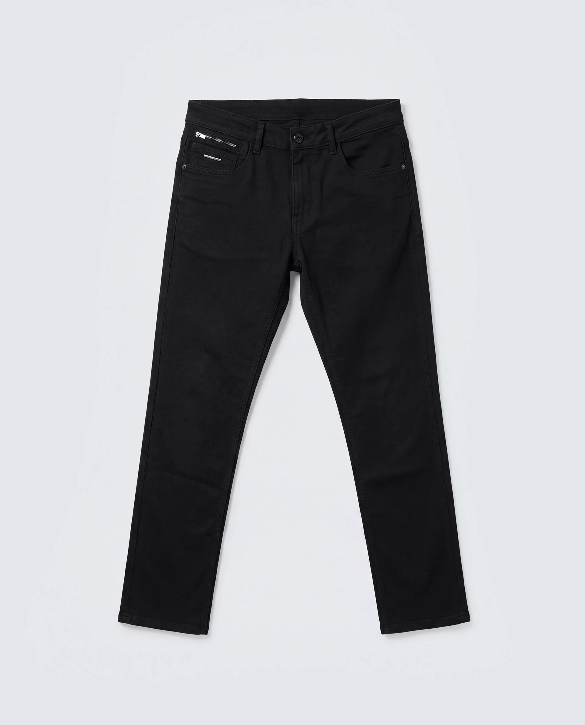 Rare Rabbit Men's Korv 26 Black Cotton Blend Fabric Hawk Slim Fit Plain Jeans