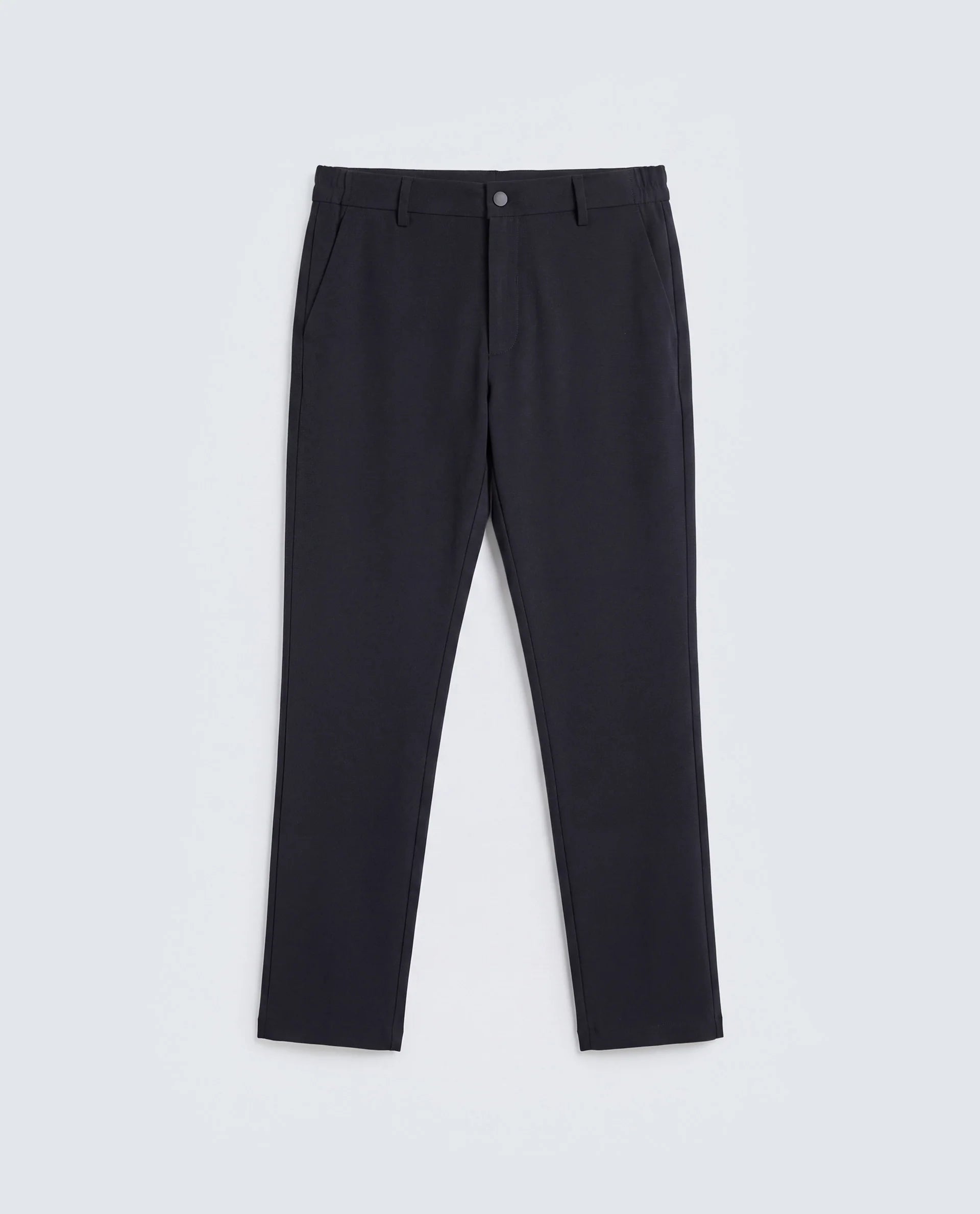 Rare Rabbit Men's Travel-Ss26 Navy Polyester Fabric Button And Zip Closure Closure Plain Trouser