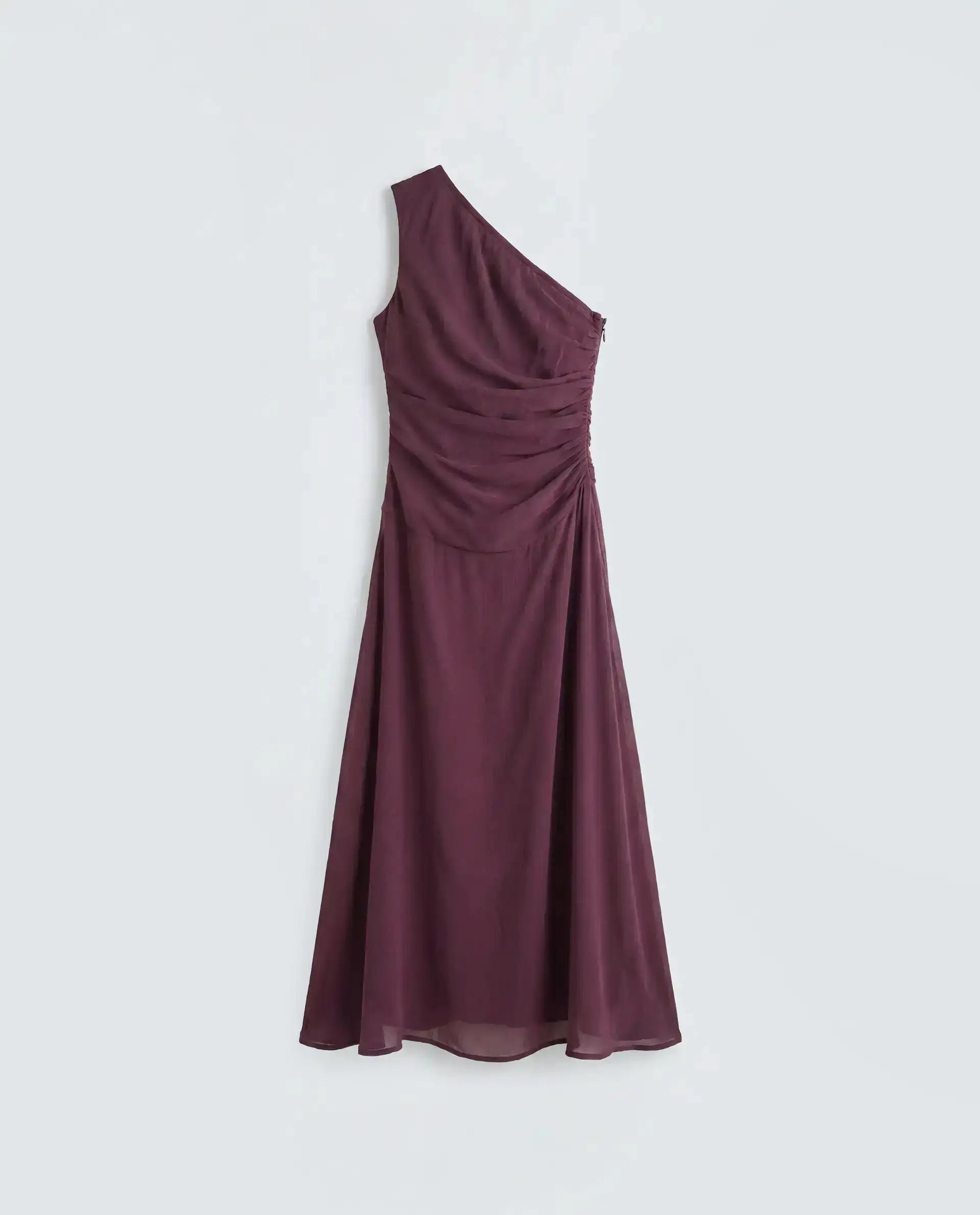 Rareism Women's Aelarri Maroon Viscose Blend Sleeveless Fit And Flare Printed Dress
