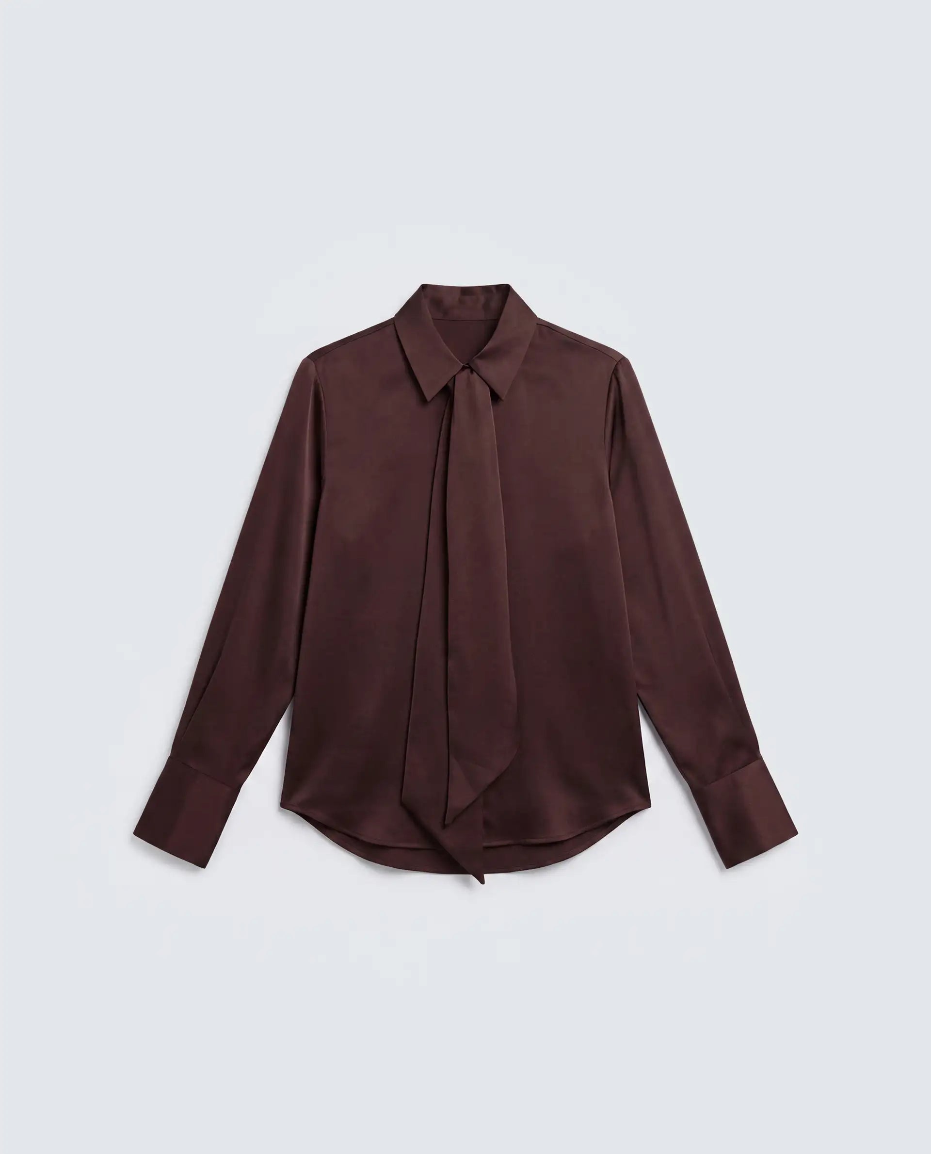 Rareism Women's Aviol S-26 Brown Full Sleeve Spread Collar Regular Top