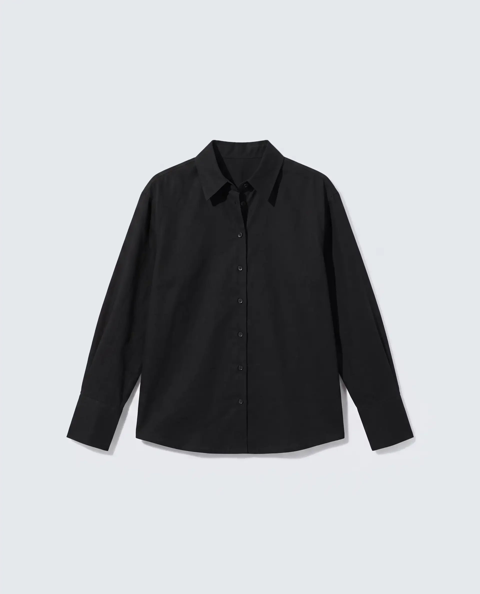Rareism Women's Mewok Black Cotton Full Sleeve Spread Collar Regular Plain Shirt