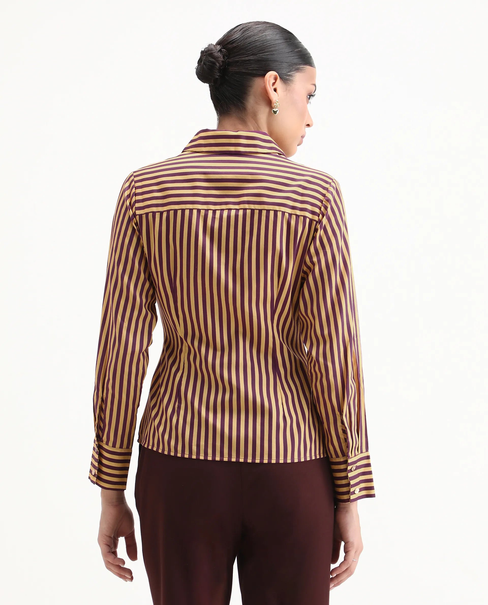 Rareism Women's Hatay Light Multi Cotton Blend Johnny Collar Geometric Print Regular Fit Top