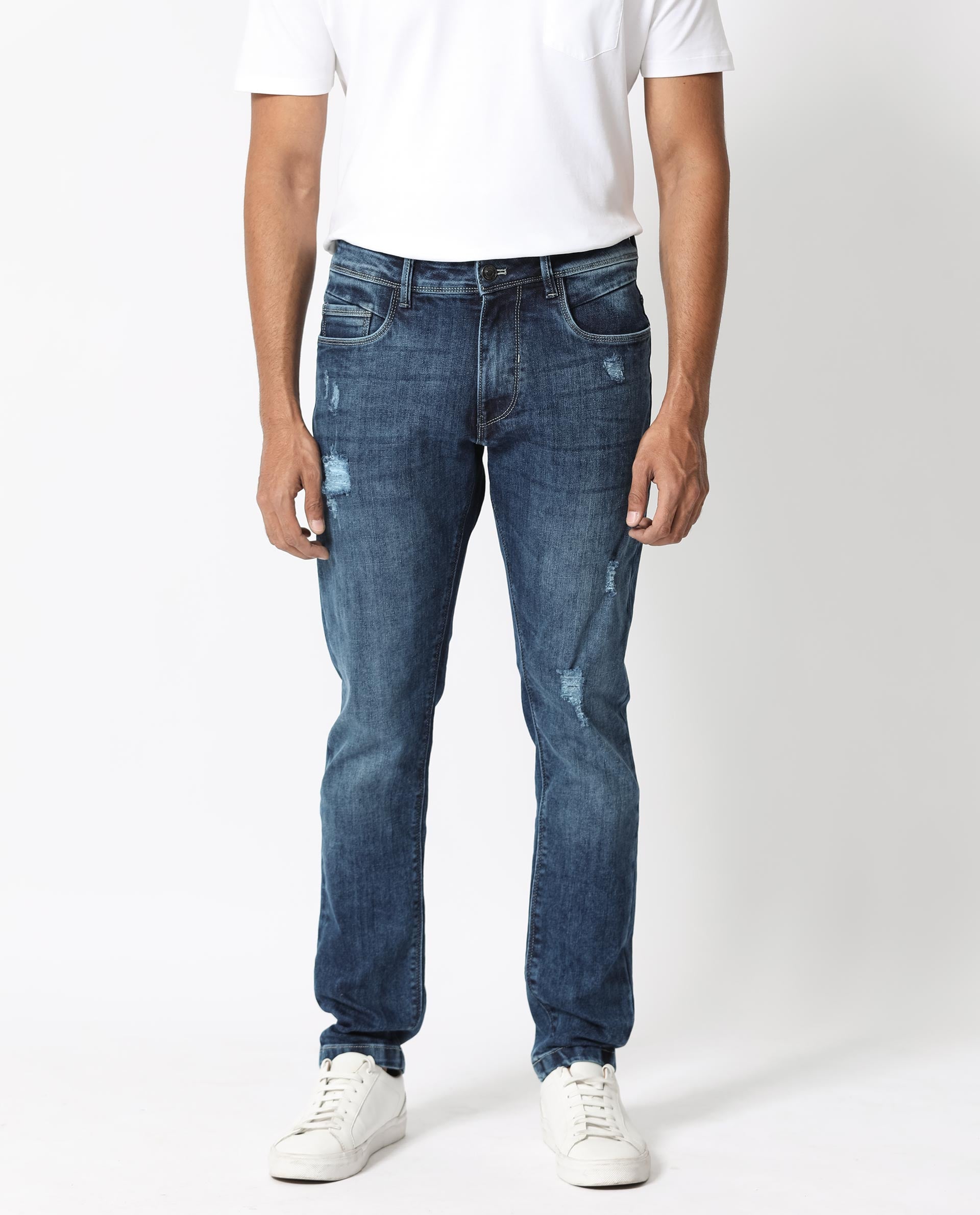 Buy VOI Jeans Men's Blood Red 100% Cotton Slim Fit Solid Half