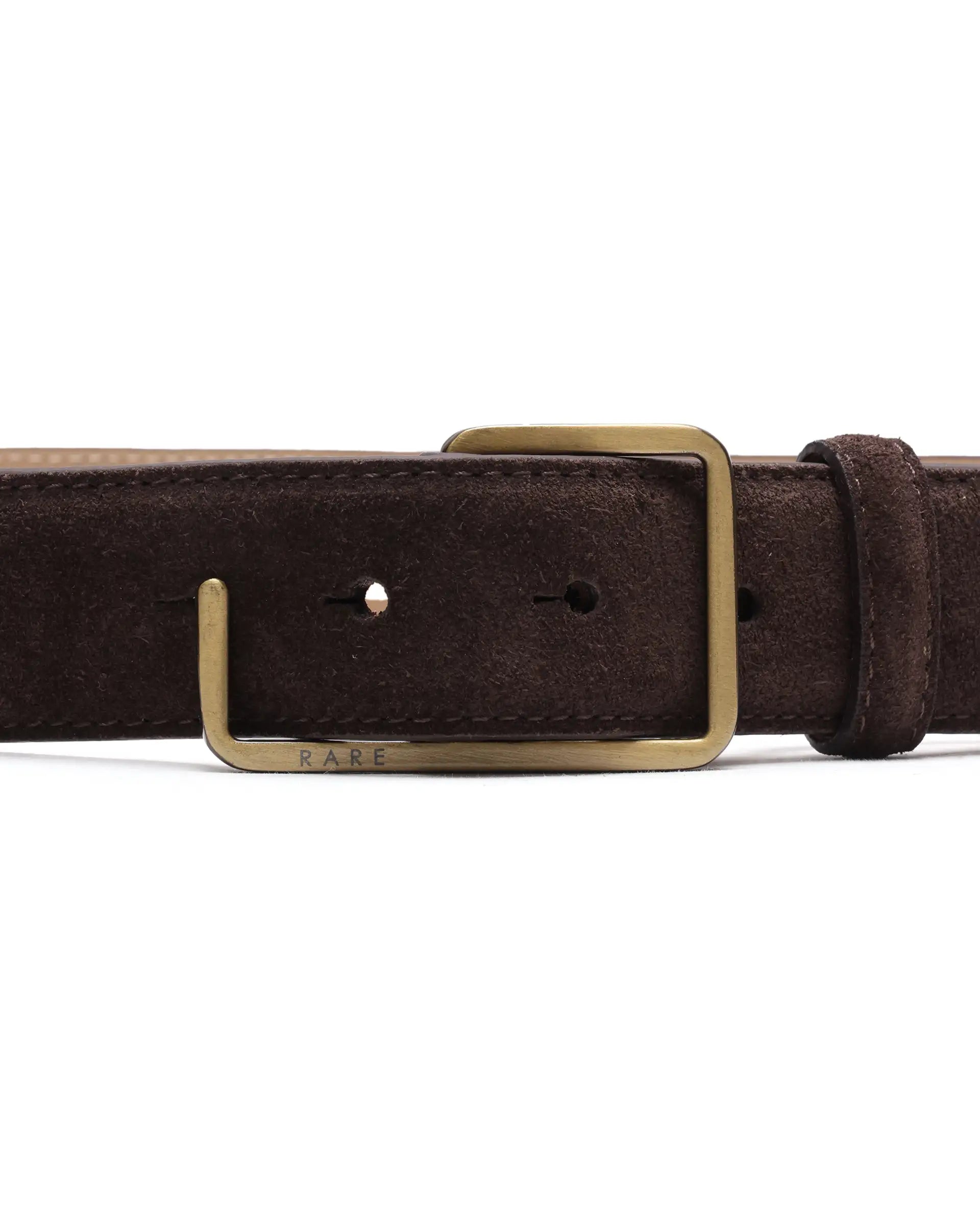 Rare Rabbit Men Hedvig Coffee Brown Belt