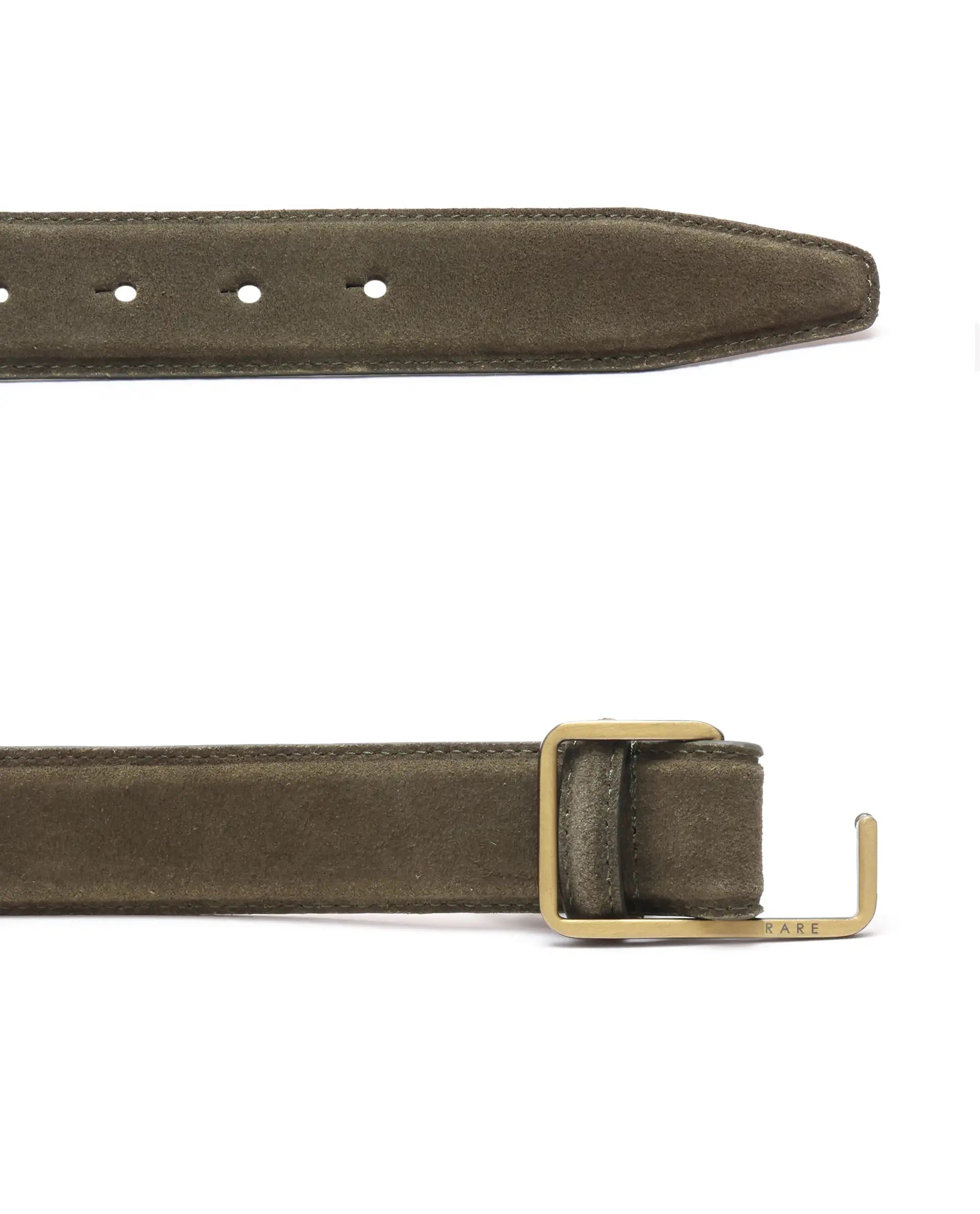 Rare Rabbit Men Hedvig Olive Belt