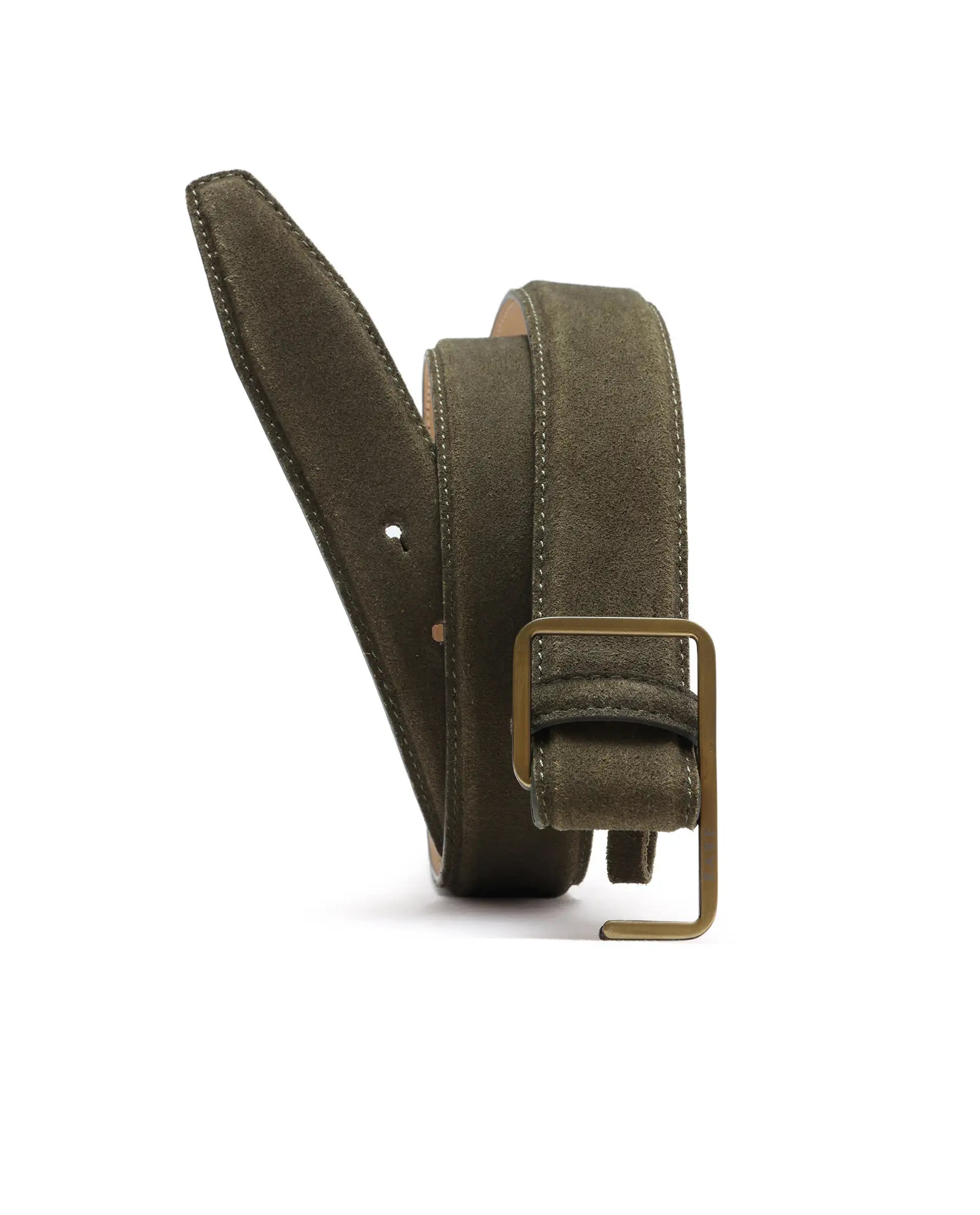 Rare Rabbit Men Hedvig Olive Belt