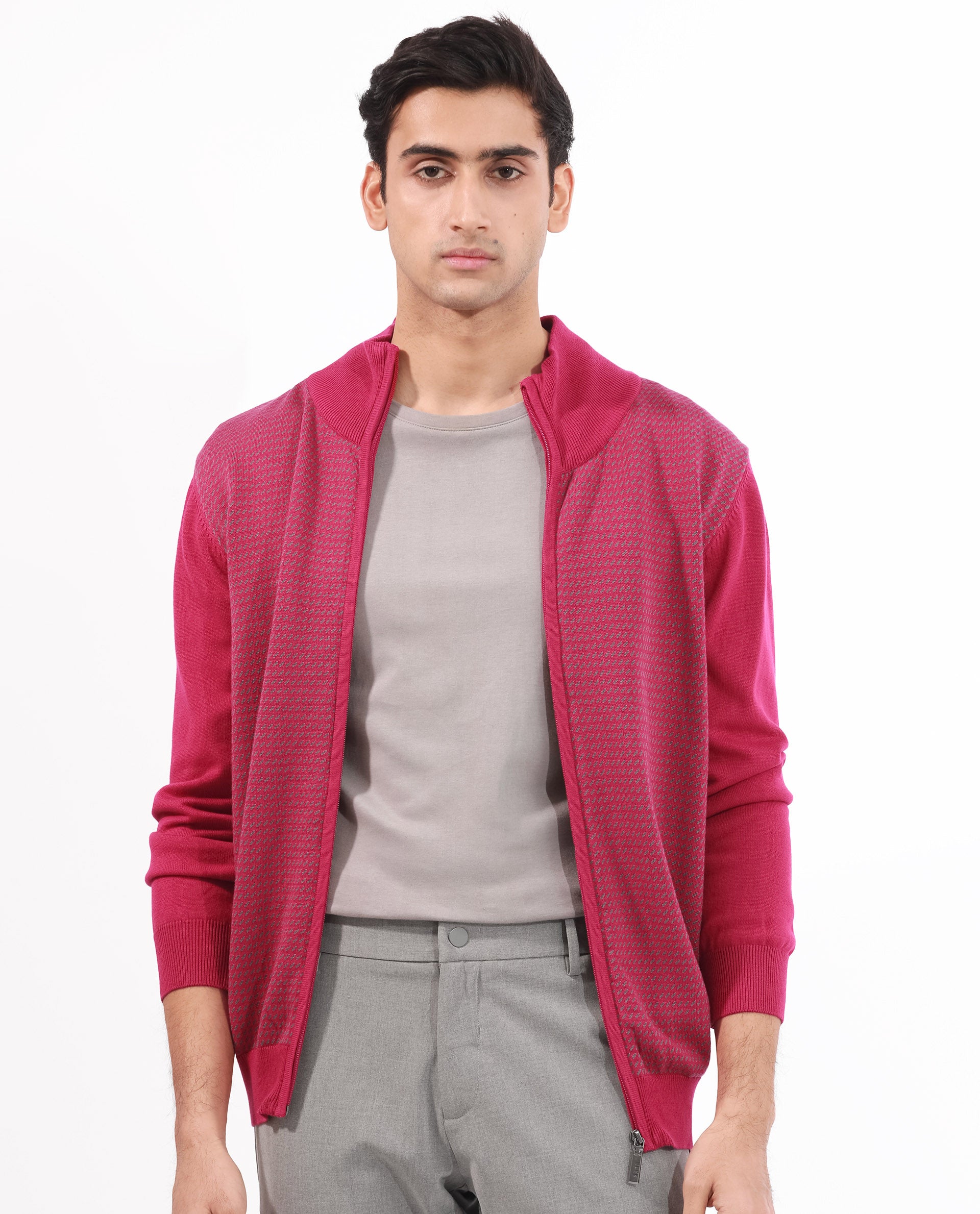 Mens on sale pink cardigan