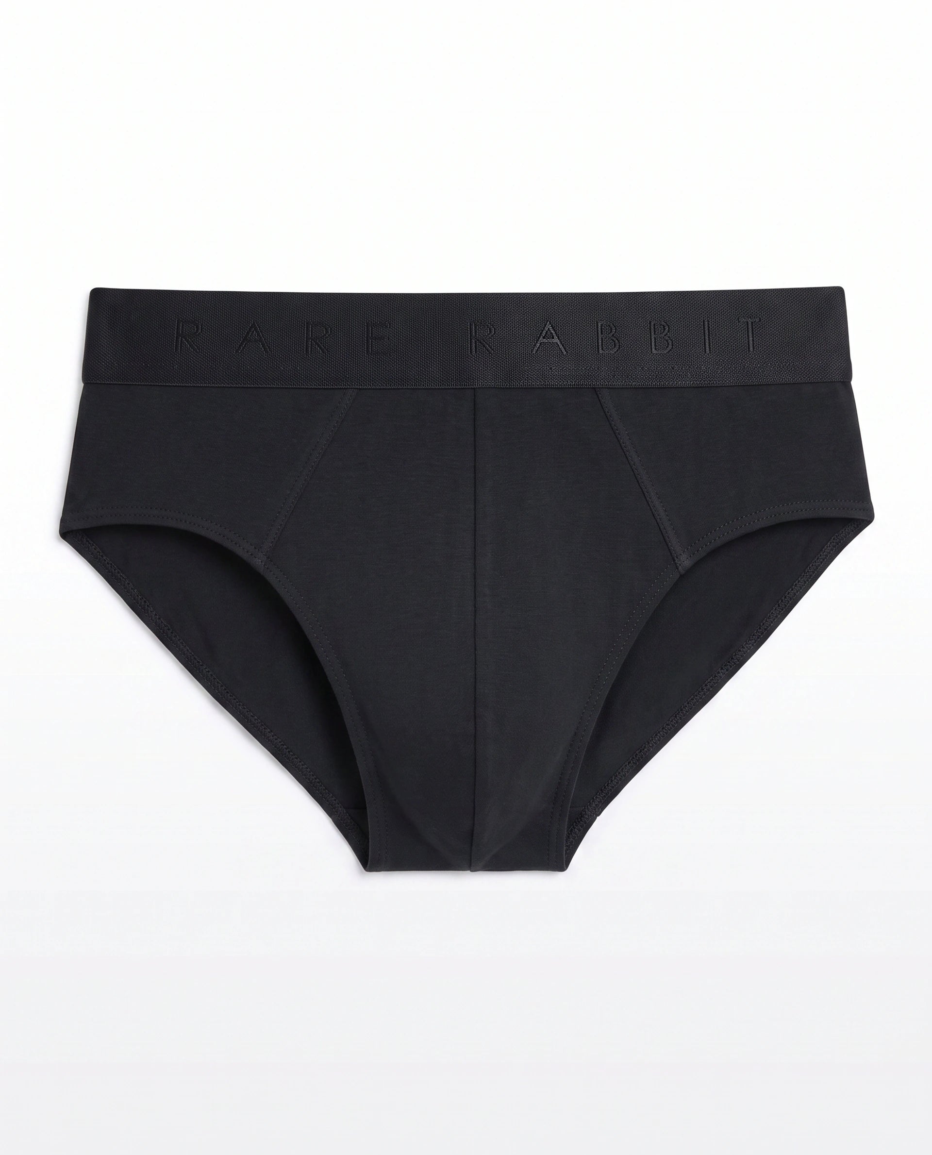 Rare Rabbit Men Hither Black Soft Cotton Stretch Briefs