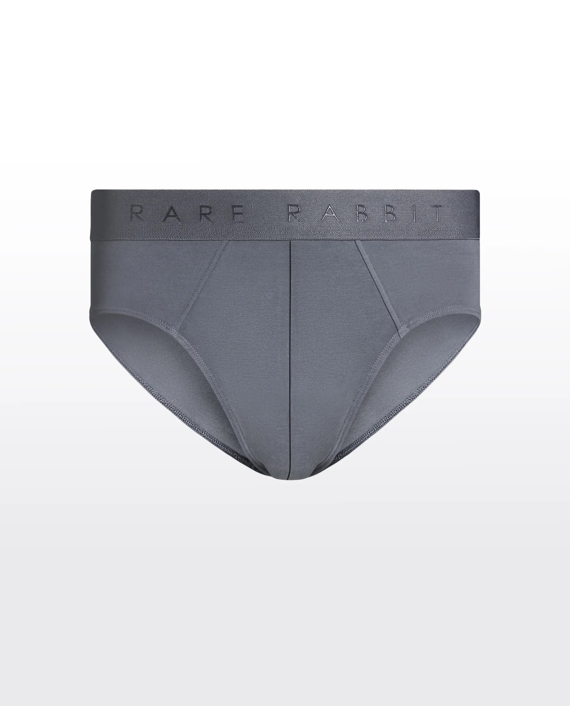 Rare Rabbit Men Hither Grey Soft Cotton Stretch Briefs