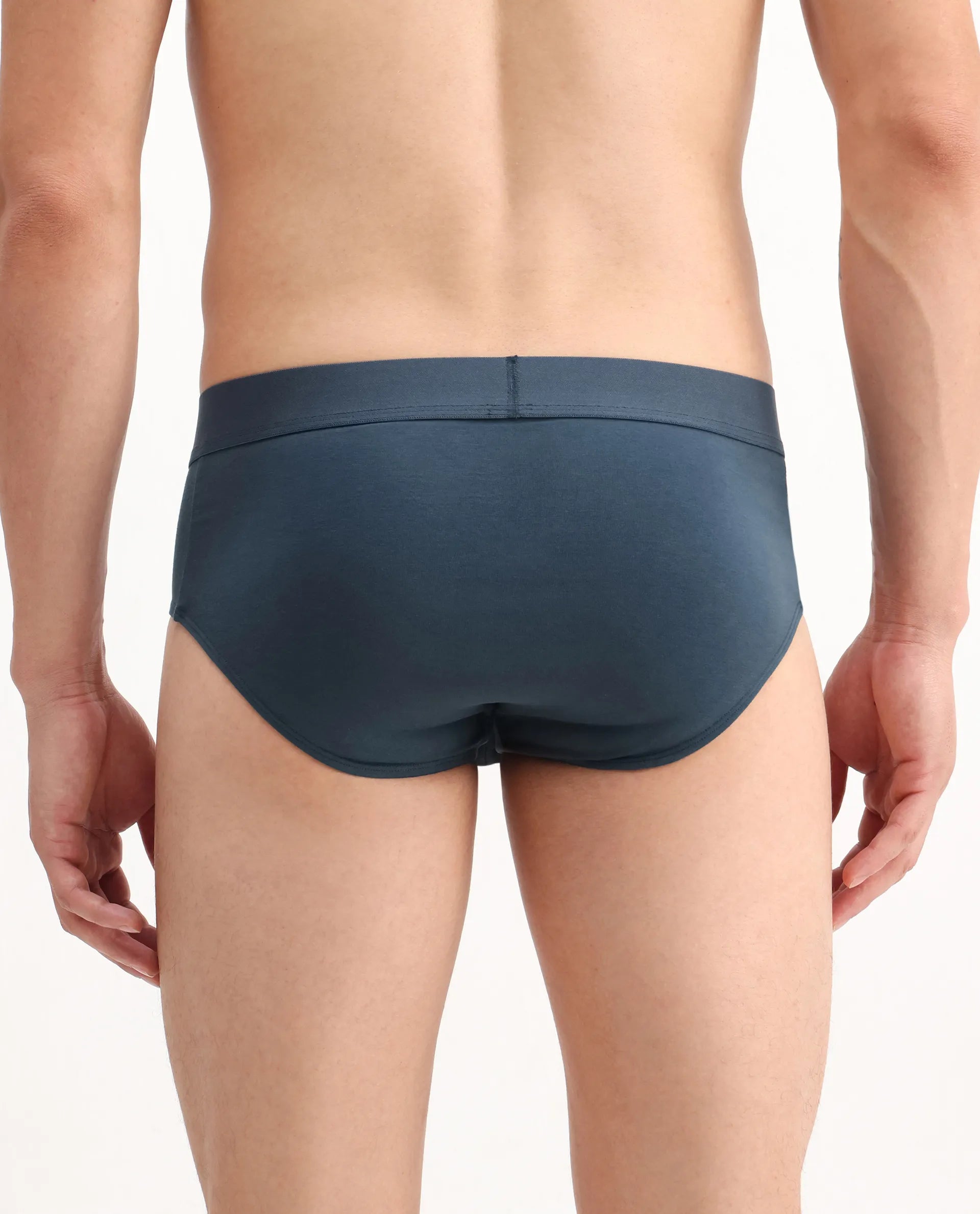 Rare Rabbit Men Hither Teal Soft Cotton Stretch Briefs