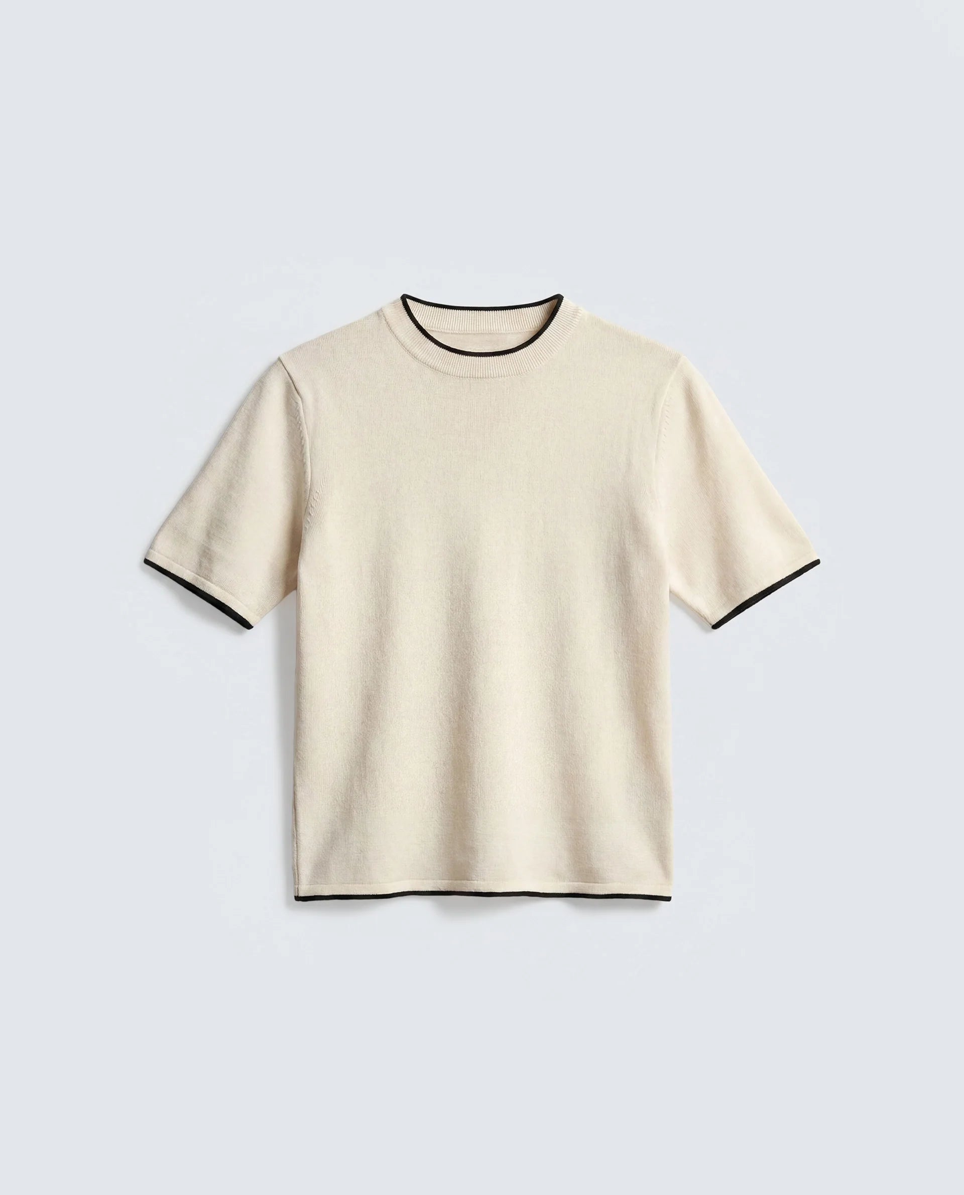 Rareism Women's Sesh Off White Cotton Half Sleeve Crew Neck Regular Fit Plain Top