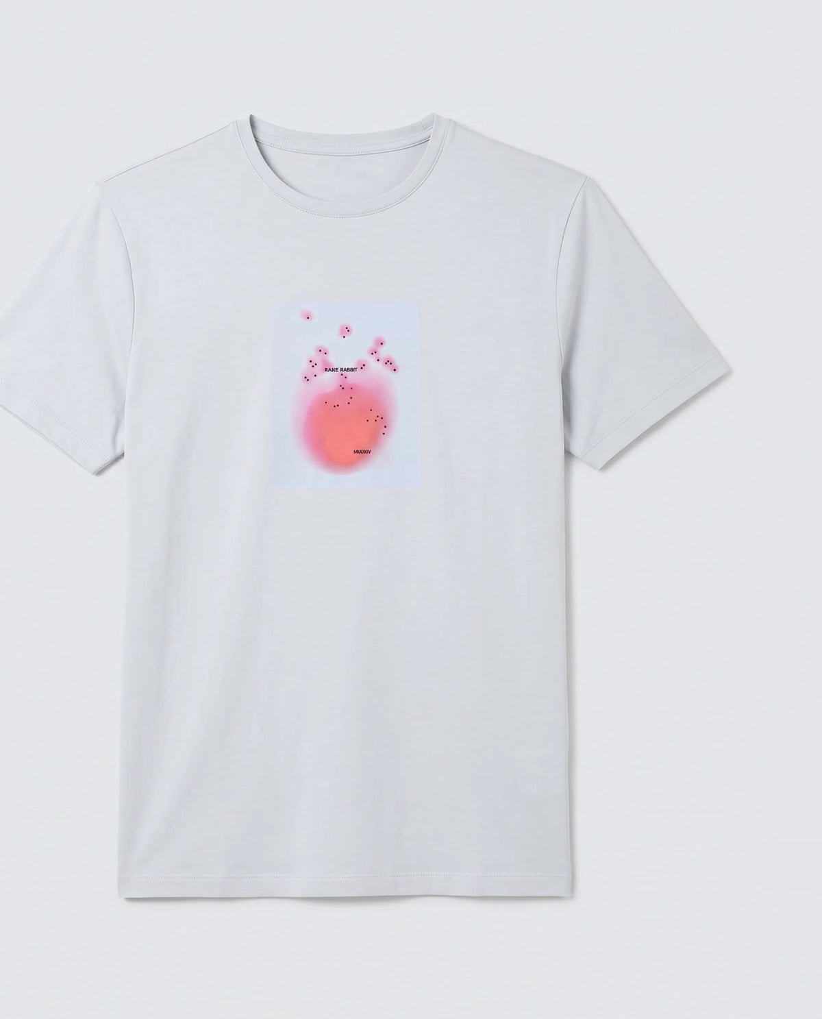 Rare Rabbit Men's Buv Light Blue Cotton Blend Fabric Half Sleeve Crew Neck Regular Fit Graphic Print T-Shirt