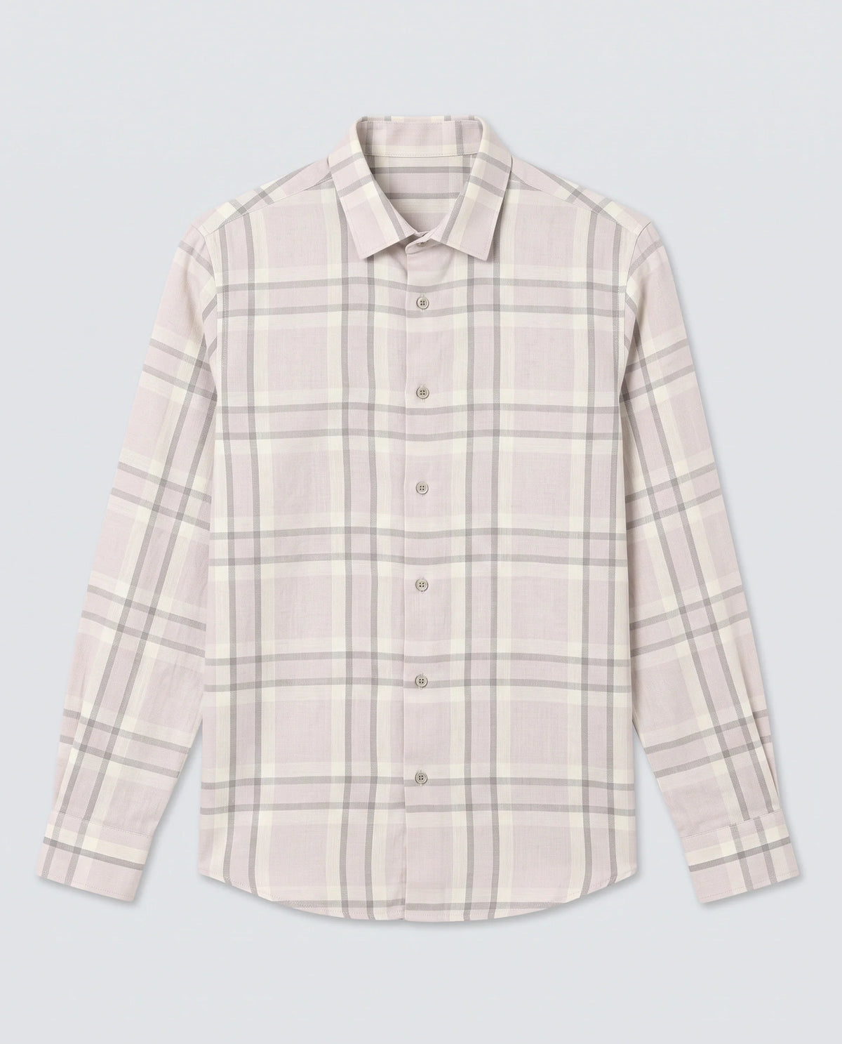 Rare Rabbit Men's Cardin-26 Pastel Purple Cotton Full Sleeve Spread Collar Regular Fit Checked Shirt