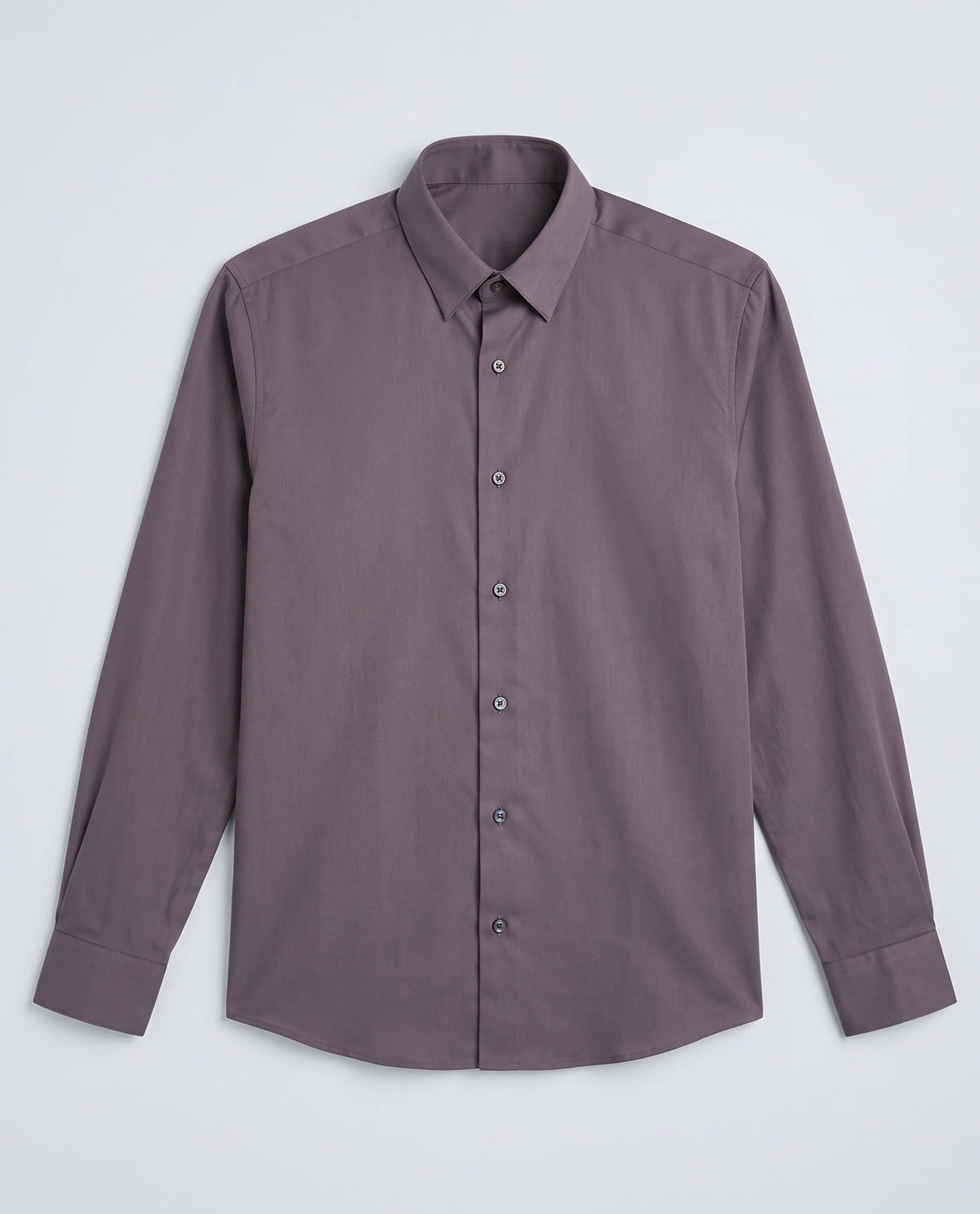 Rare Rabbit Men's Como-27 Purple Cotton Blend Fabric Full Sleeve Spread Collar Regular Fit Plain Shirt