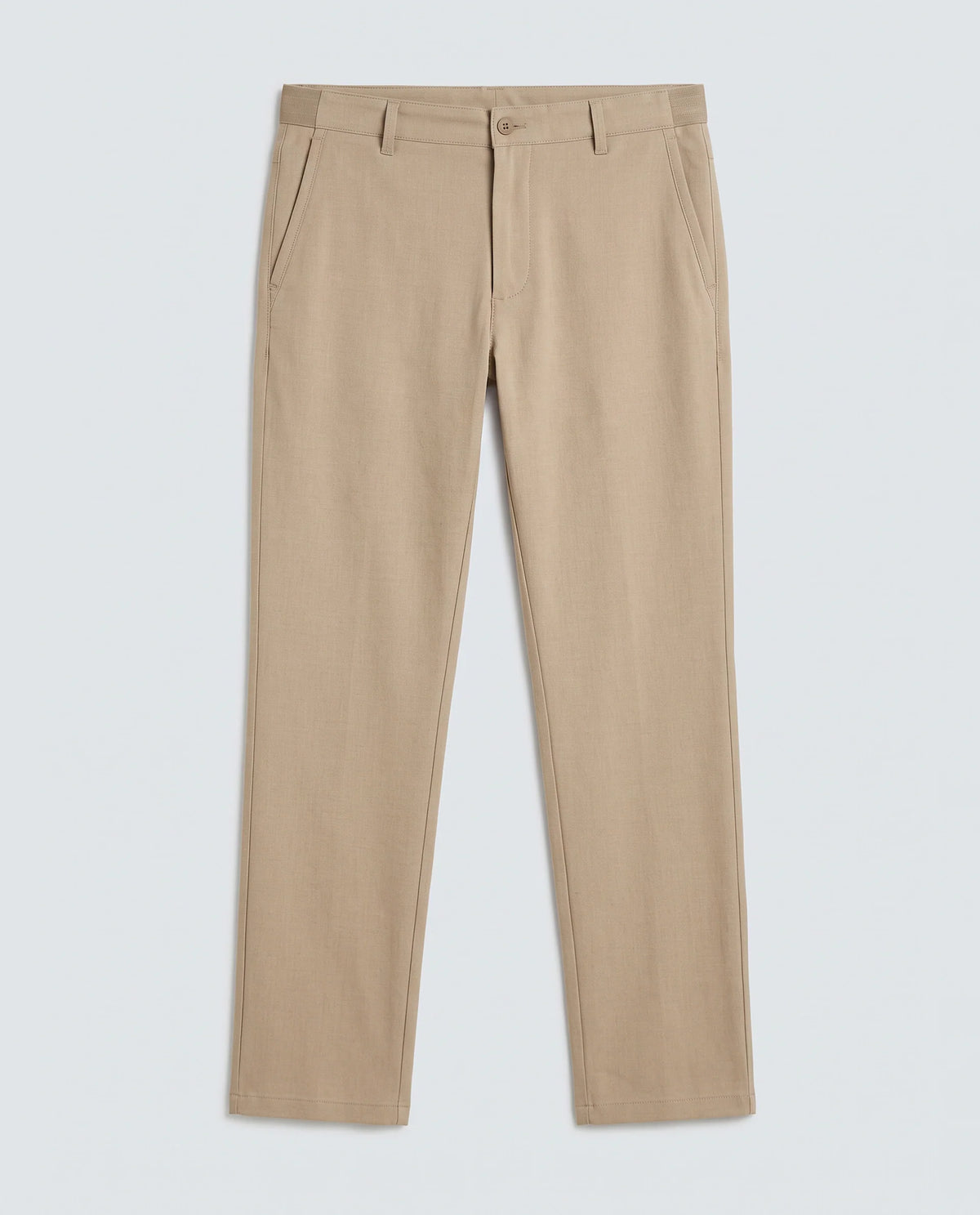 Rare Rabbit Men's Driver-Ss26 Khaki Polyester Blend Fabric Regular Fit Plain Trouser