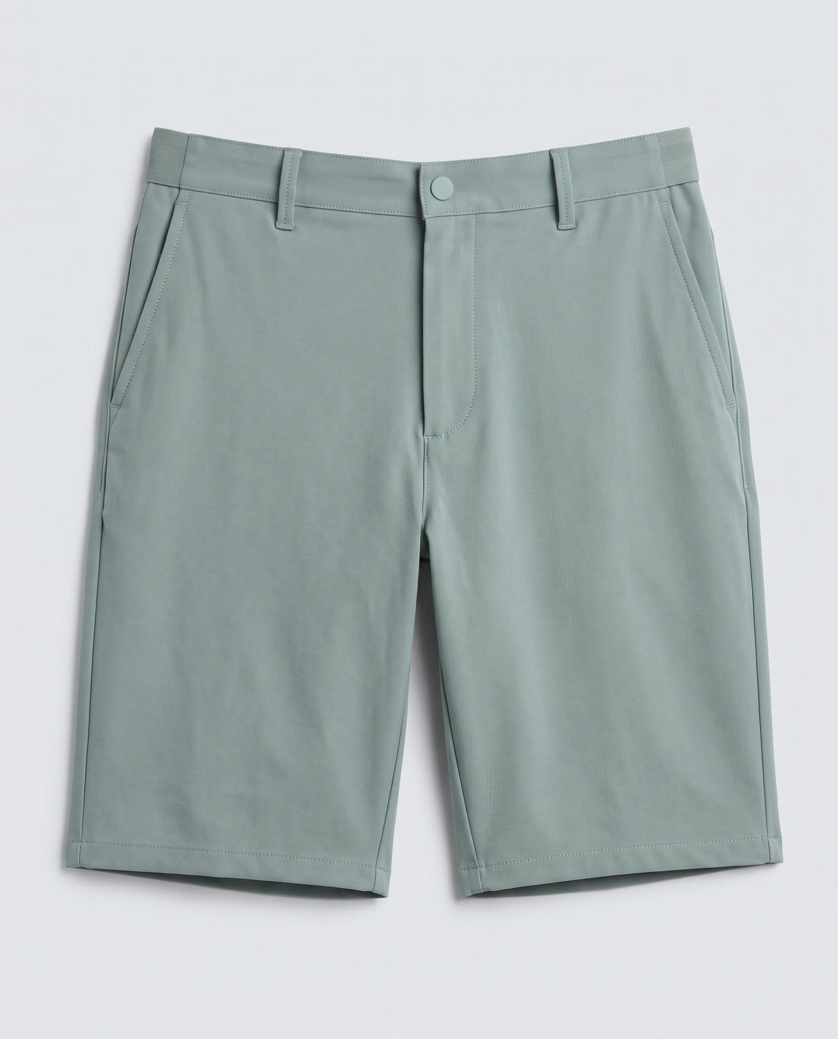 Rare Rabbit Men's Drivo-Ss26 Dusky Green Polyester Blend Fabric Regular Fit Plain Shorts