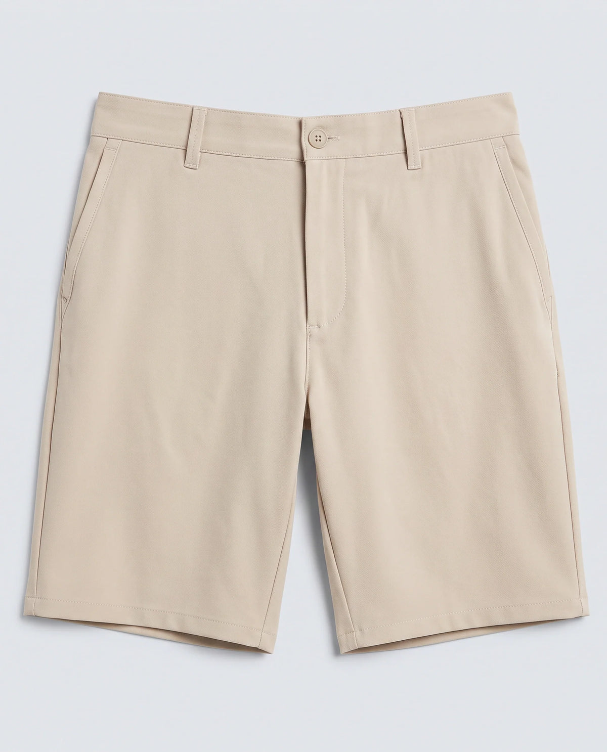 Rare Rabbit Men's Drivo-Ss26 Light Khaki Polyester Blend Fabric Regular Fit Plain Shorts