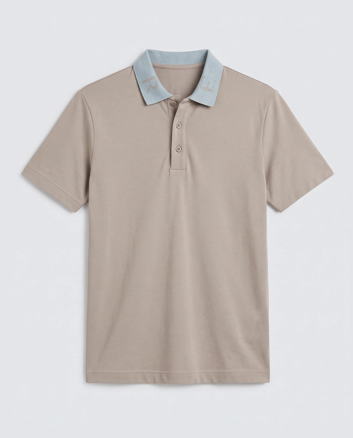 Rare Rabbit Men's Frow-S26 Beige Cotton Fabric Half Sleeve Spread Collar Regular Fit Plain Polo