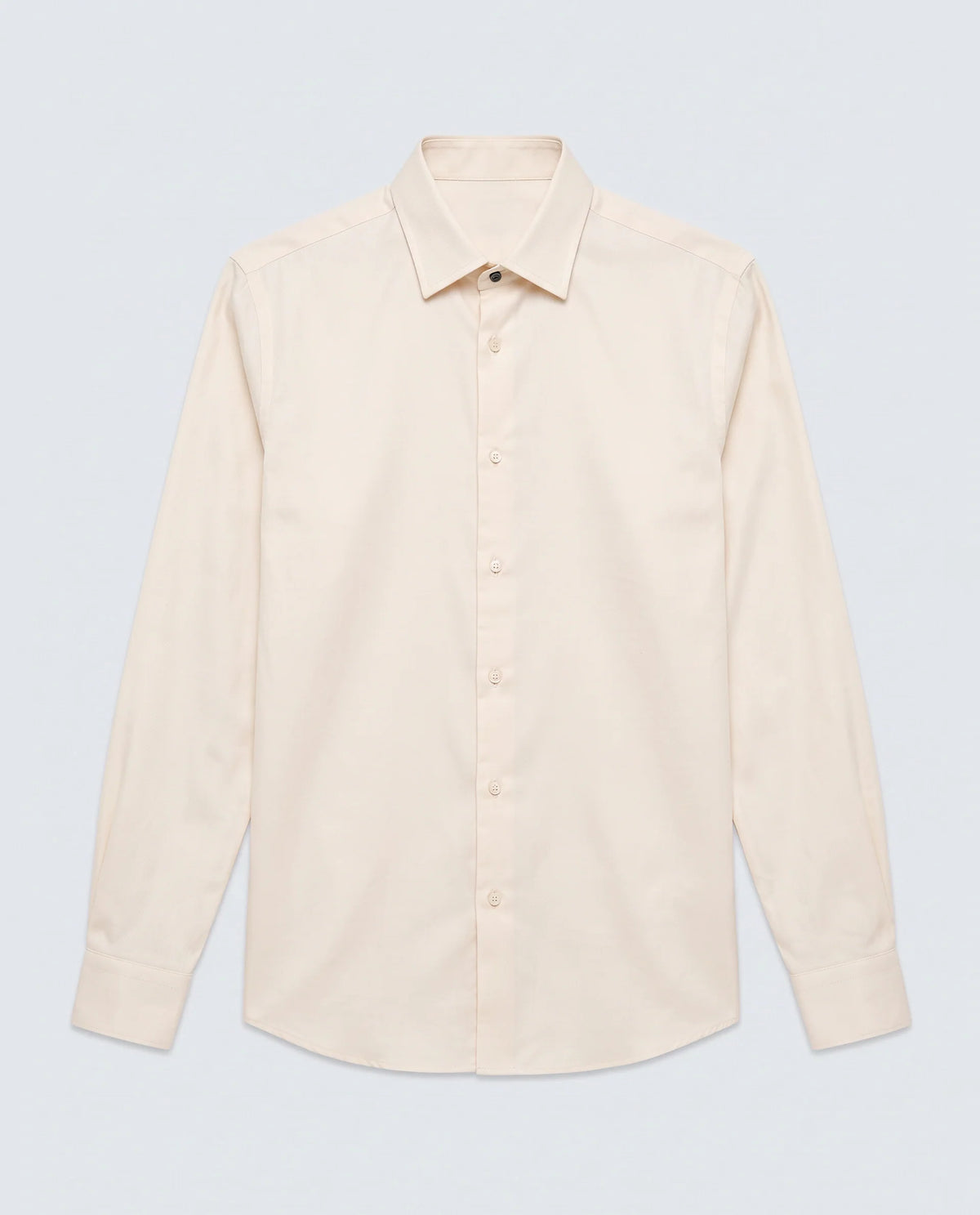 Rare Rabbit Men's Giro Light Yellow Cotton Full Sleeve Spread Collar Regular Fit Plain Shirt