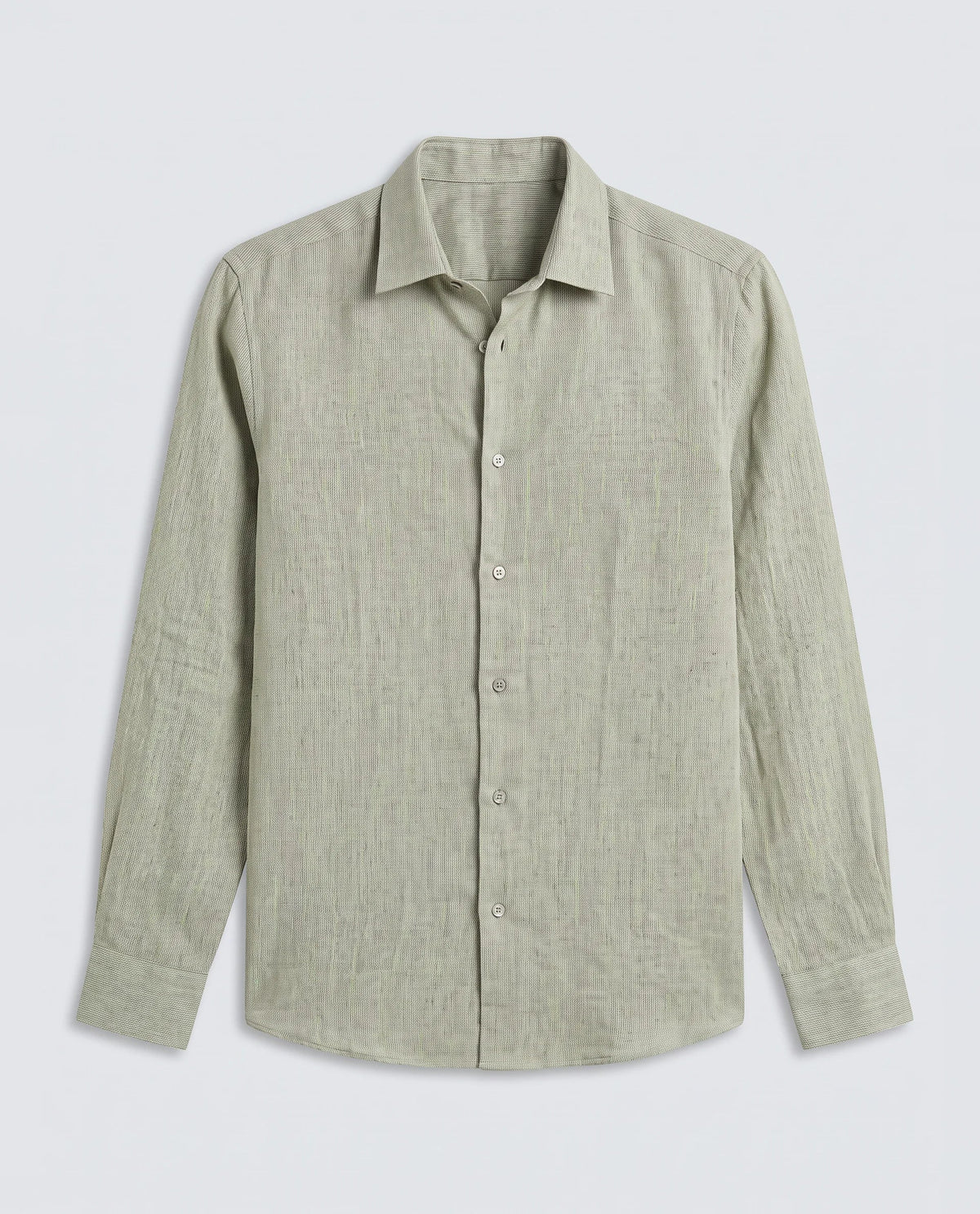 Rare Rabbit Men's Glet-26 Fluorescent Green Cotton Blend Fabric Full Sleeve Collared Regular Fit Plain Shirt
