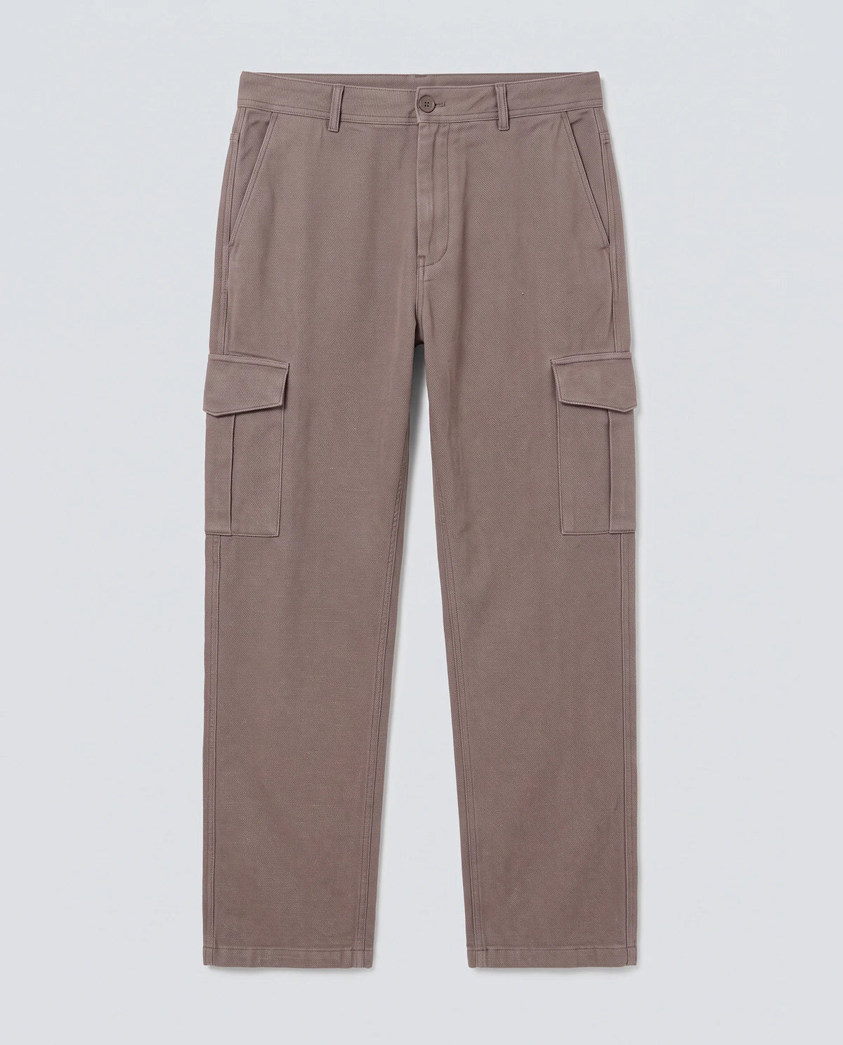Rare Rabbit Men's Haxlr-B Dusky Brown Cotton Blend Fabric Regular Fit Plain Cargo Trouser