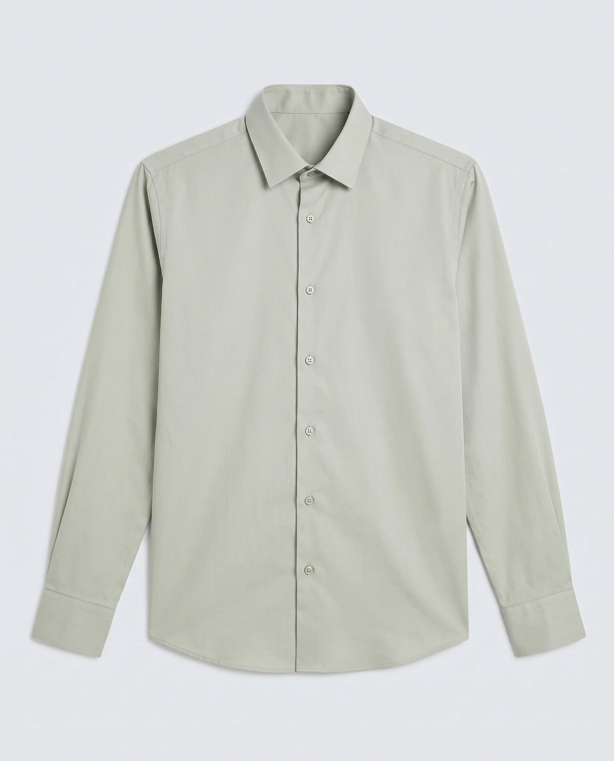 Rare Rabbit Men's Holla-Ss26 Pastel Green Cotton Blend Fabric Full Sleeve Spread Collar Regular Fit Plain Shirt