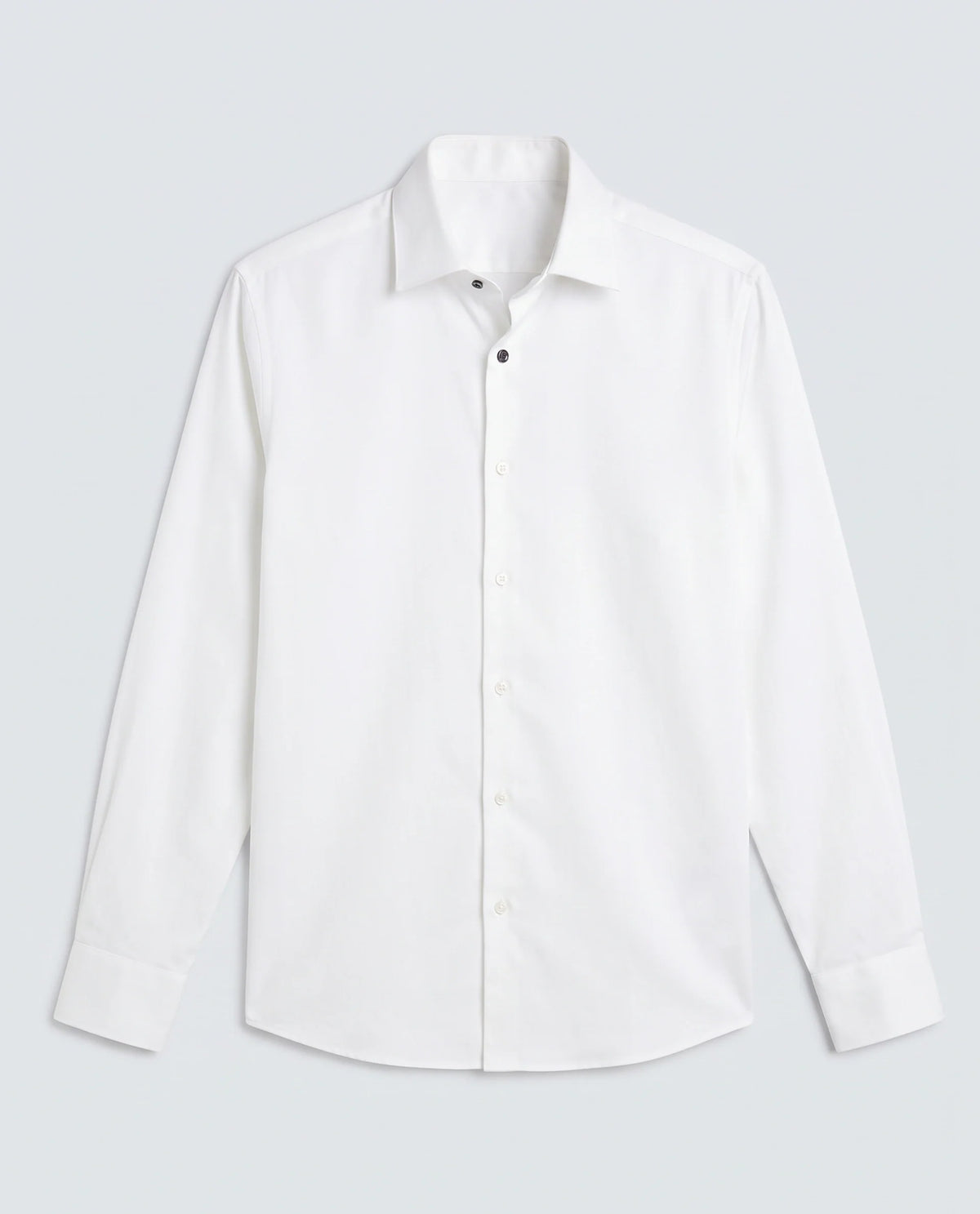 Rare Rabbit Men's Holla-Ss26 White Cotton Blend Fabric Full Sleeve Spread Collar Regular Fit Plain Shirt