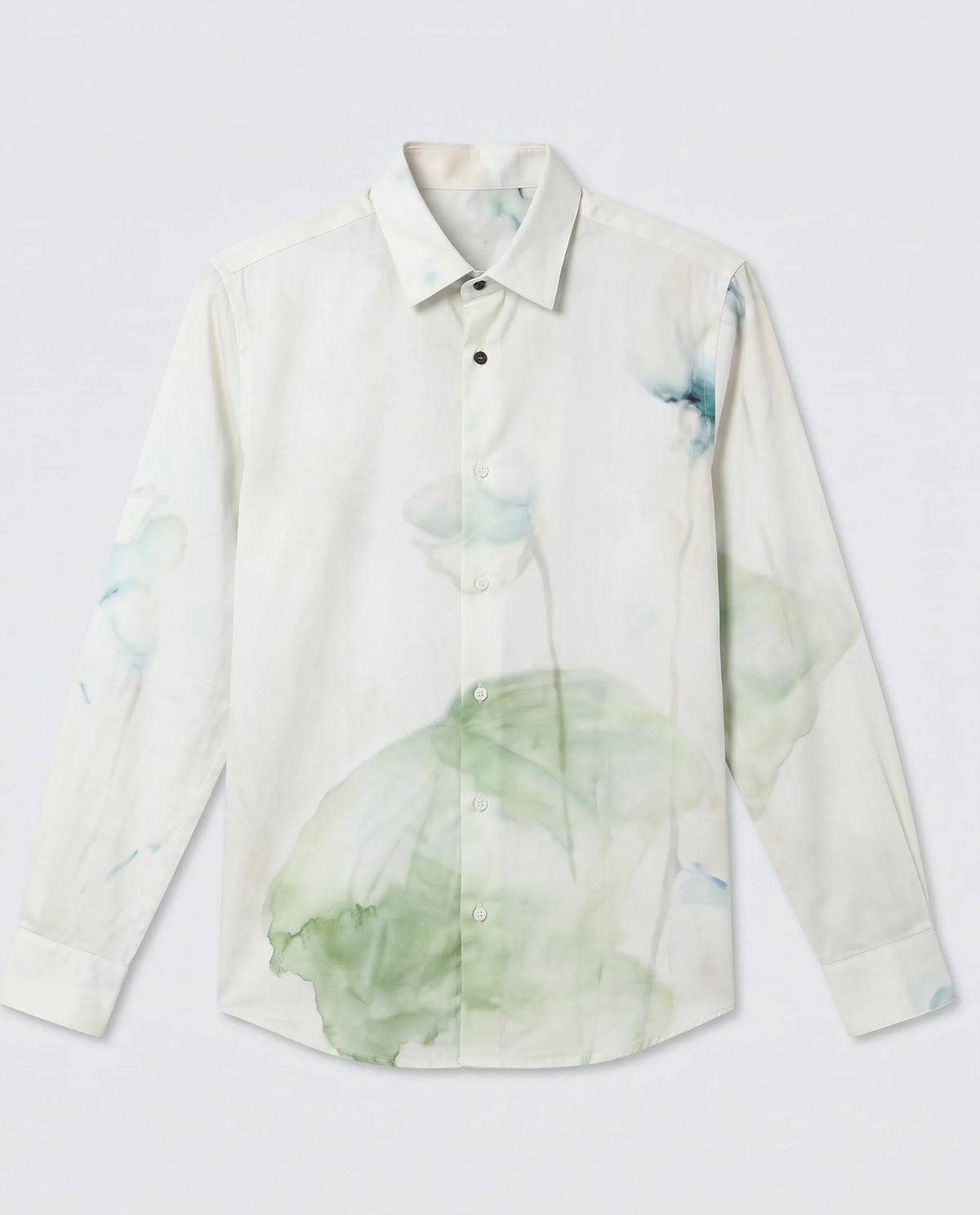 Rare Rabbit Men's Jono Off White Cotton Full Sleeve Spread Collar Regular Fit Floral Print Shirt