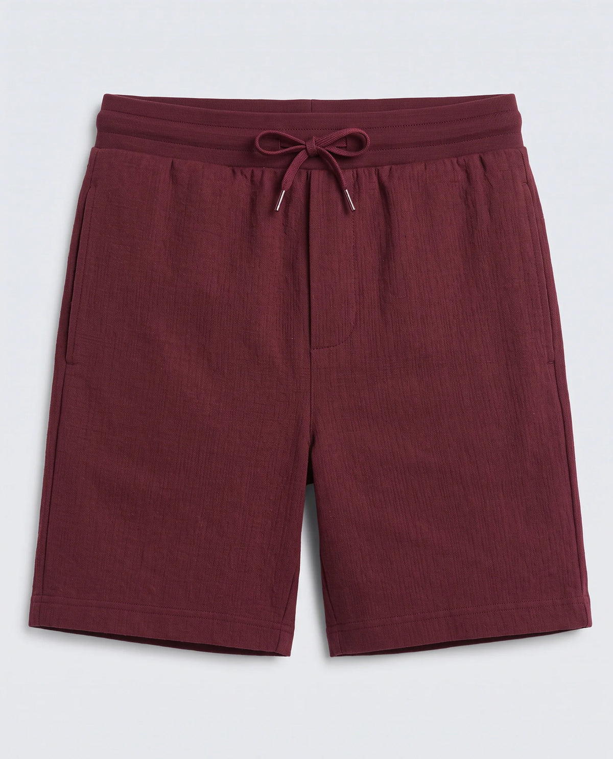 Rare Rabbit Men's Kelos-Sh26 Maroon Cotton Blend Fabric Regular Fit Plain Shorts