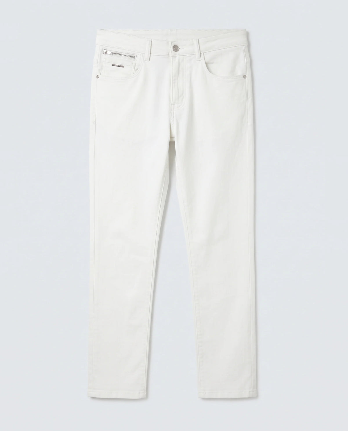 Rare Rabbit Men's Korv 26 White Cotton Blend Fabric Hawk Slim Plain Jeans