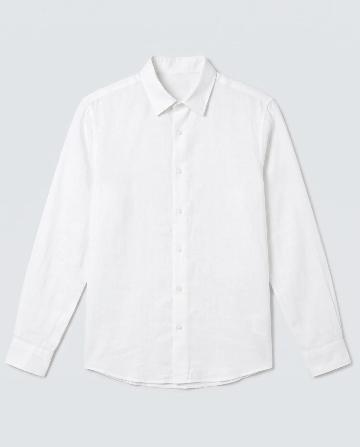 Rare Rabbit Men's Layerr-Ls White Cotton Fabric Full Sleeve Spread Collar Regular Fit Plain Shirt