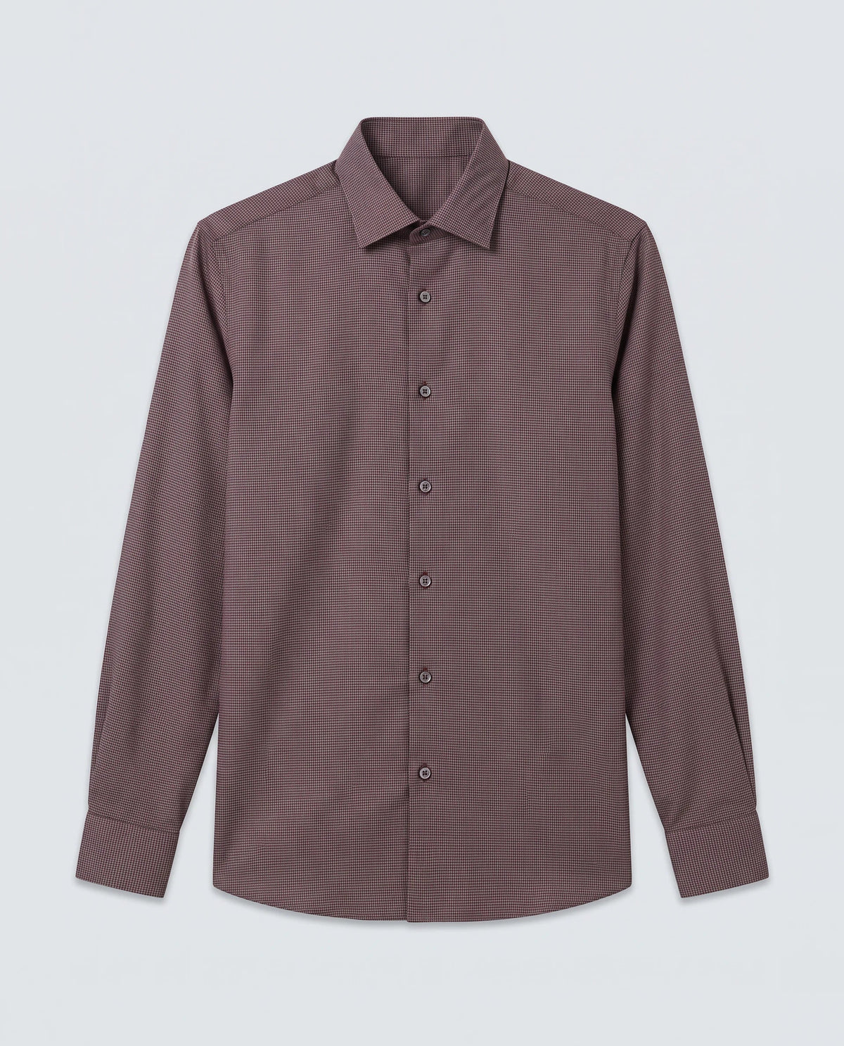 Rare Rabbit Men's Lume Maroon Tencel Fabric Full Sleeve Spread Collar Button Regular Plain Shirt