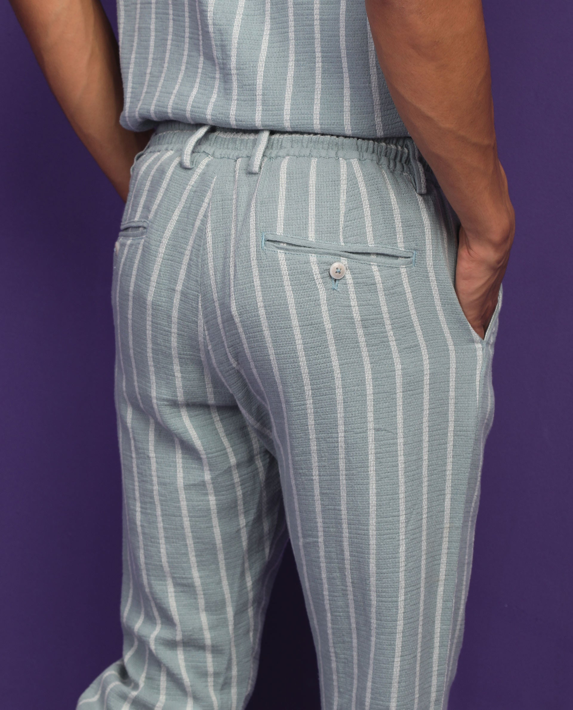 Classic striped trousers | Light Grey | ONLY & SONS®