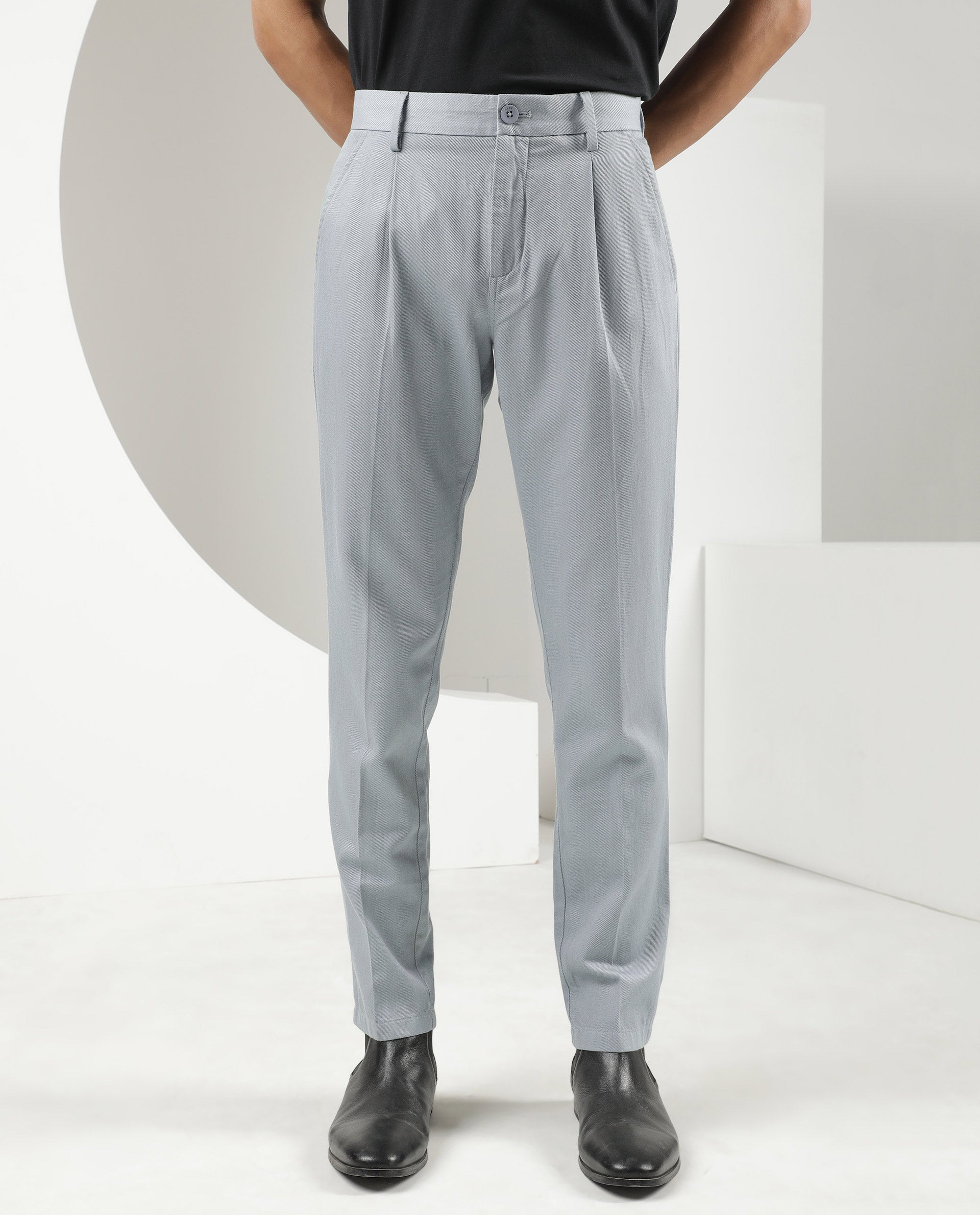Men's Slim Fit Long Pants Fleece Thick Warm Trousers Elastic - Temu