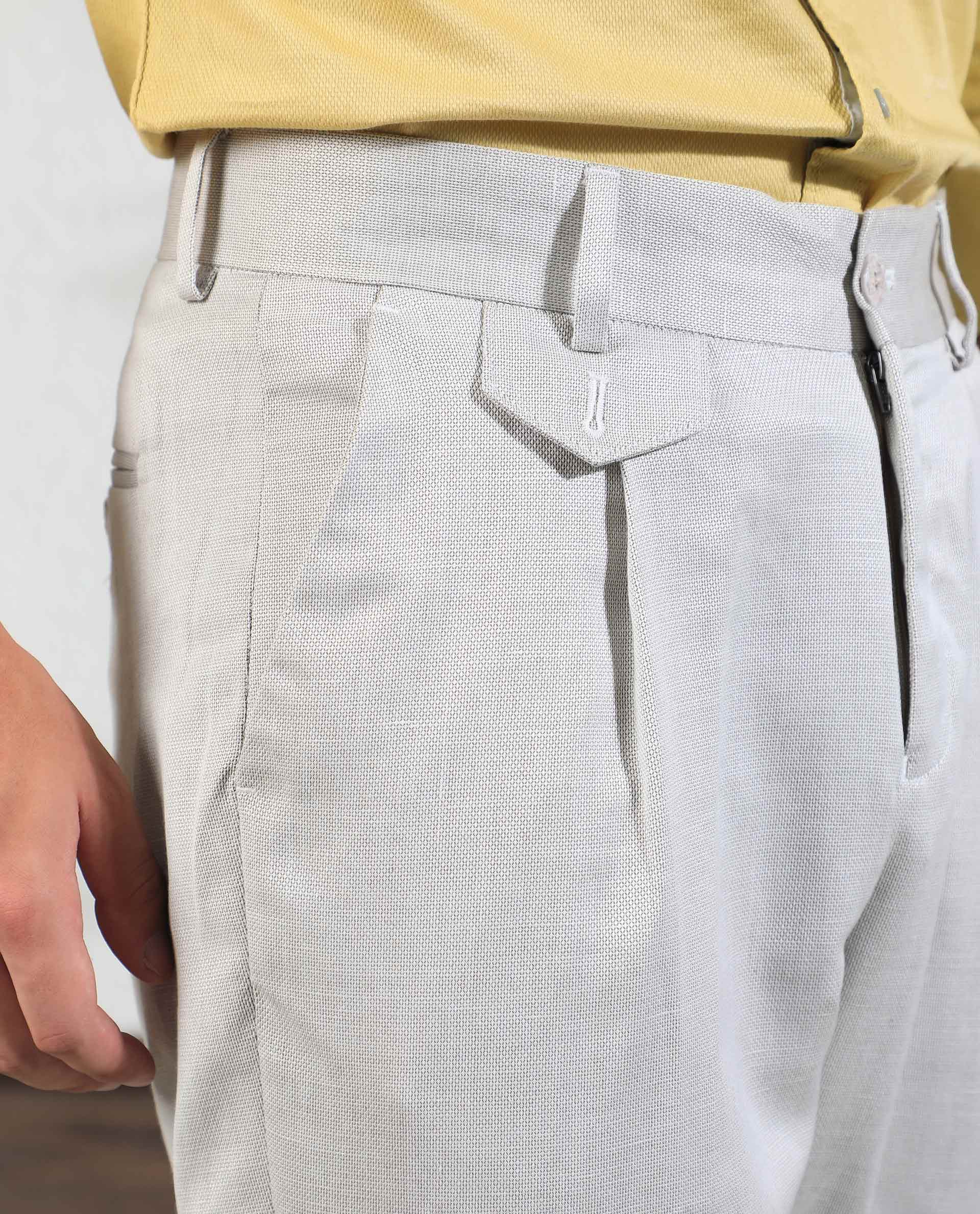 Mens Elastic waist Trousers with side zips  Adaptawear